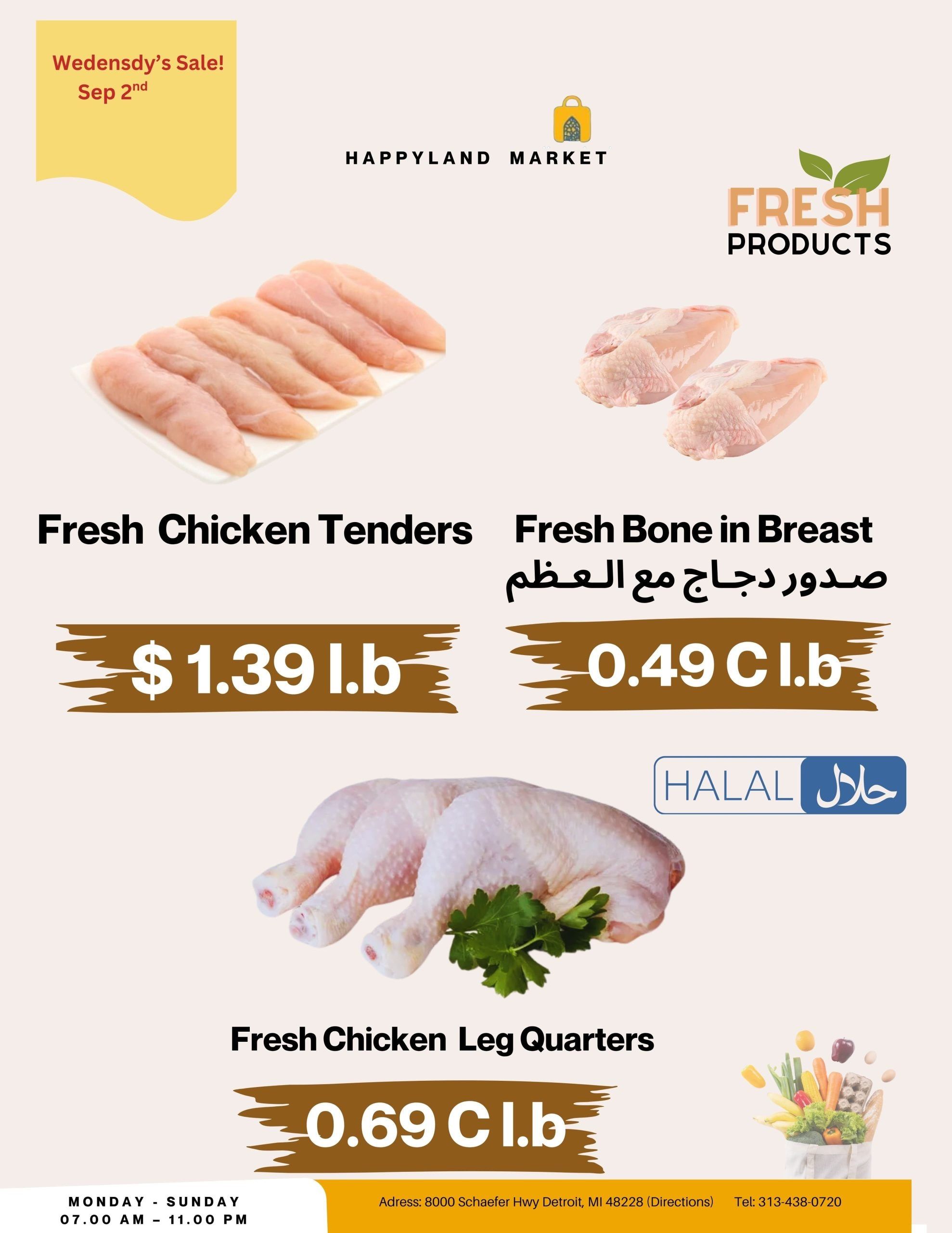 Happy Land Market (8000 Schaefer Highway, Detroit, MI) Weekly Ad September 2 - 2, 2026