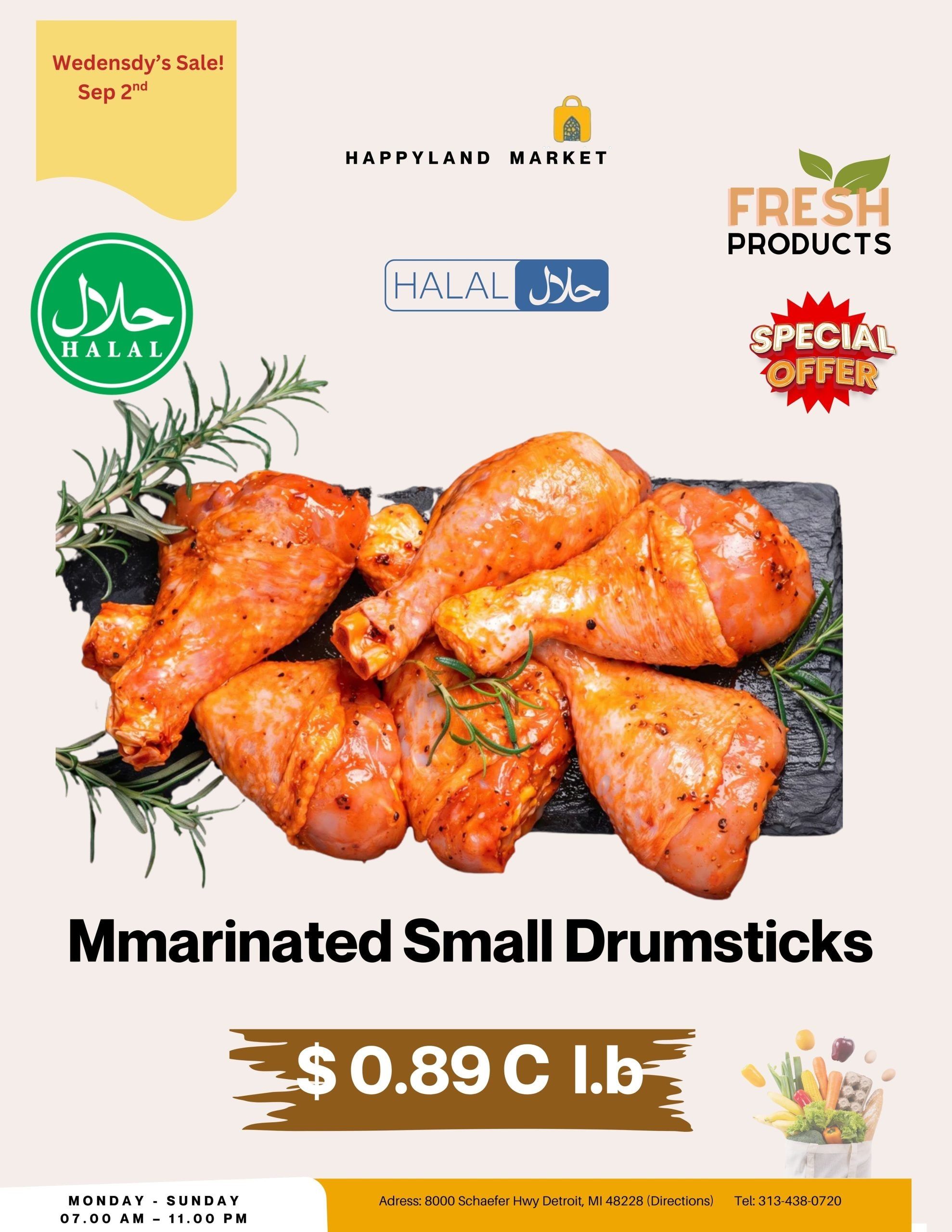 Happy Land Market (8000 Schaefer Highway, Detroit, MI) Weekly Ad September 2 - 2, 2026