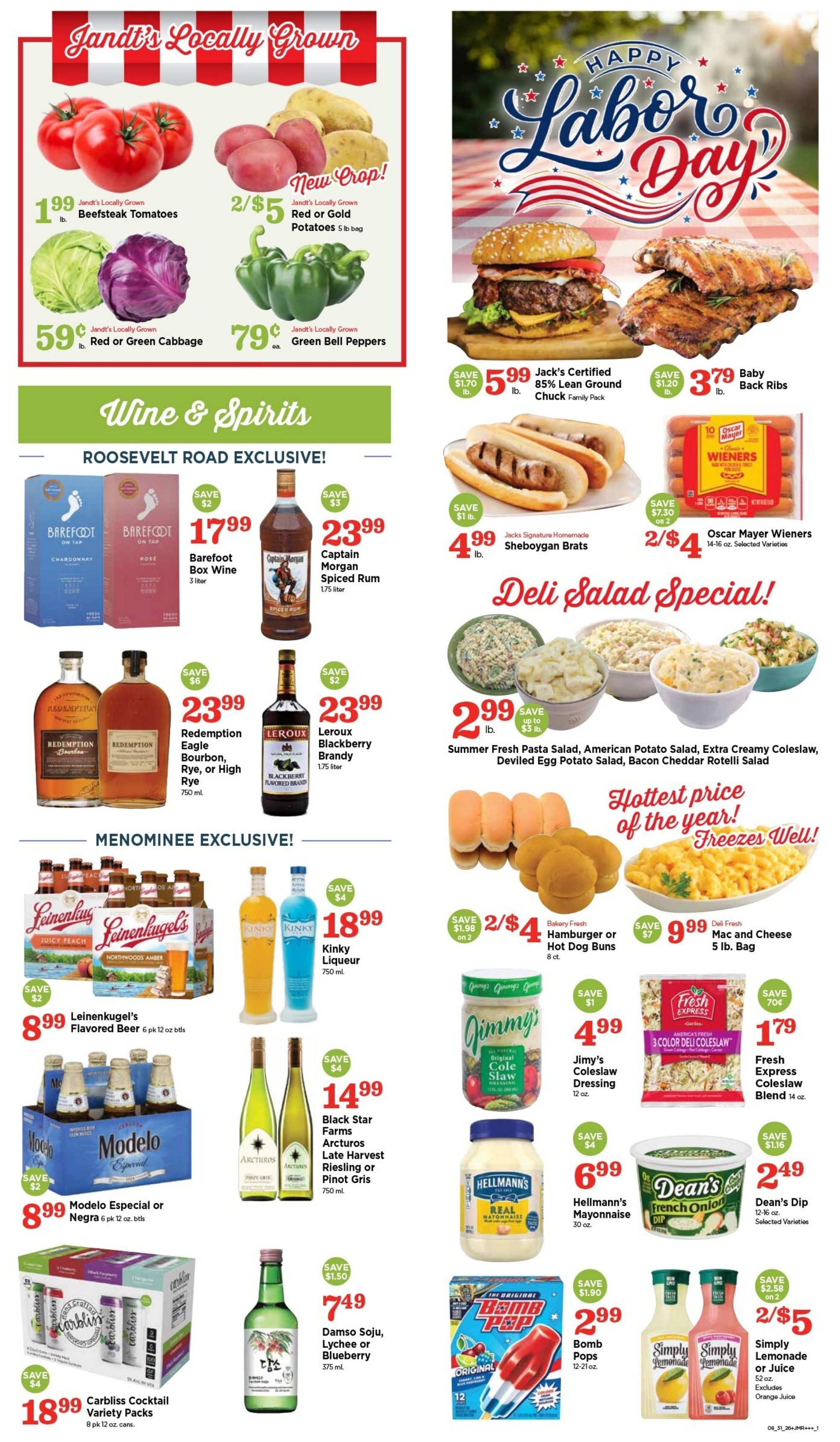 Jack's Fresh Market Weekly Ad August 31 - September 6, 2026