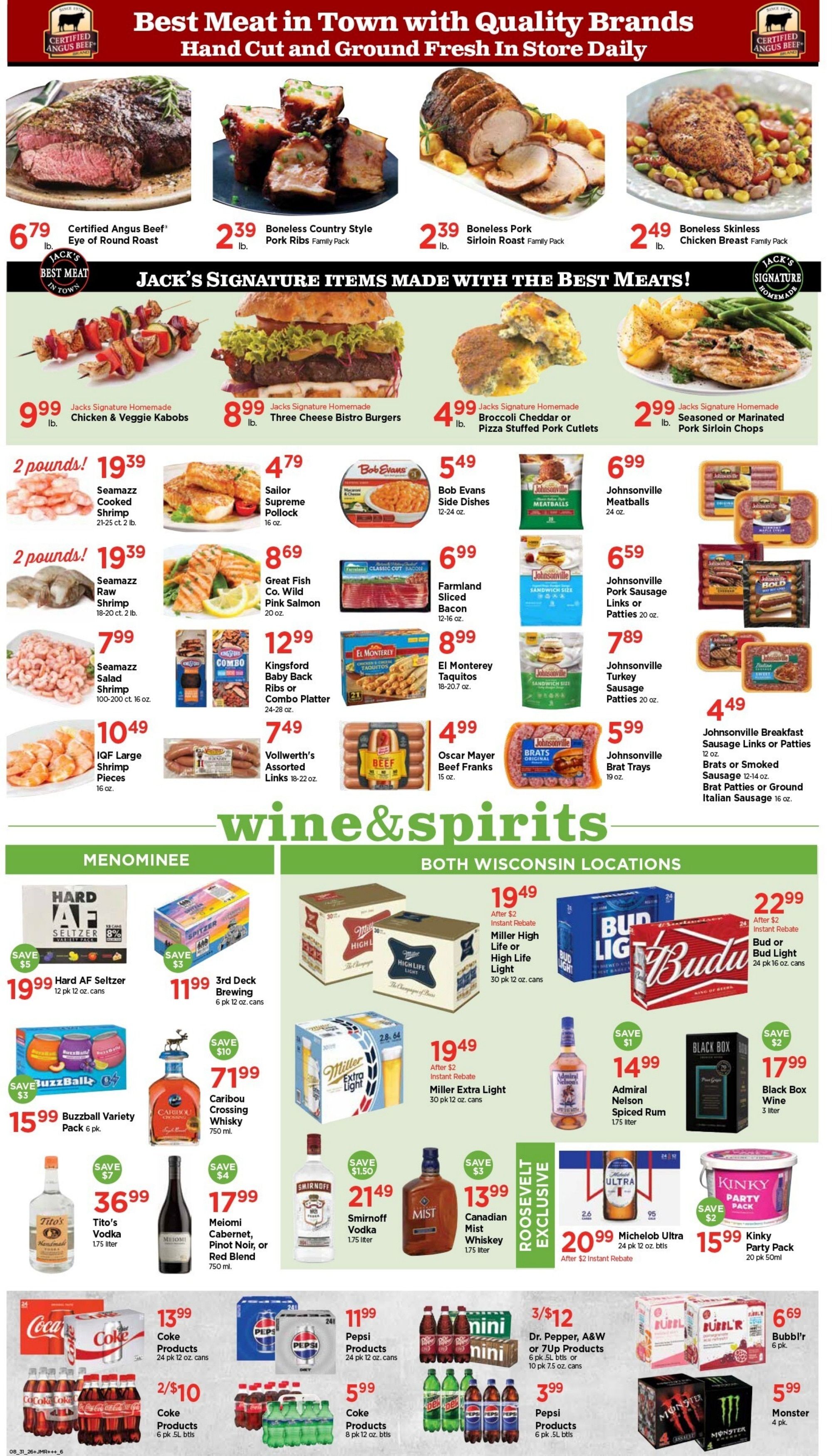 Jack's Fresh Market Weekly Ad August 31 - September 6, 2026