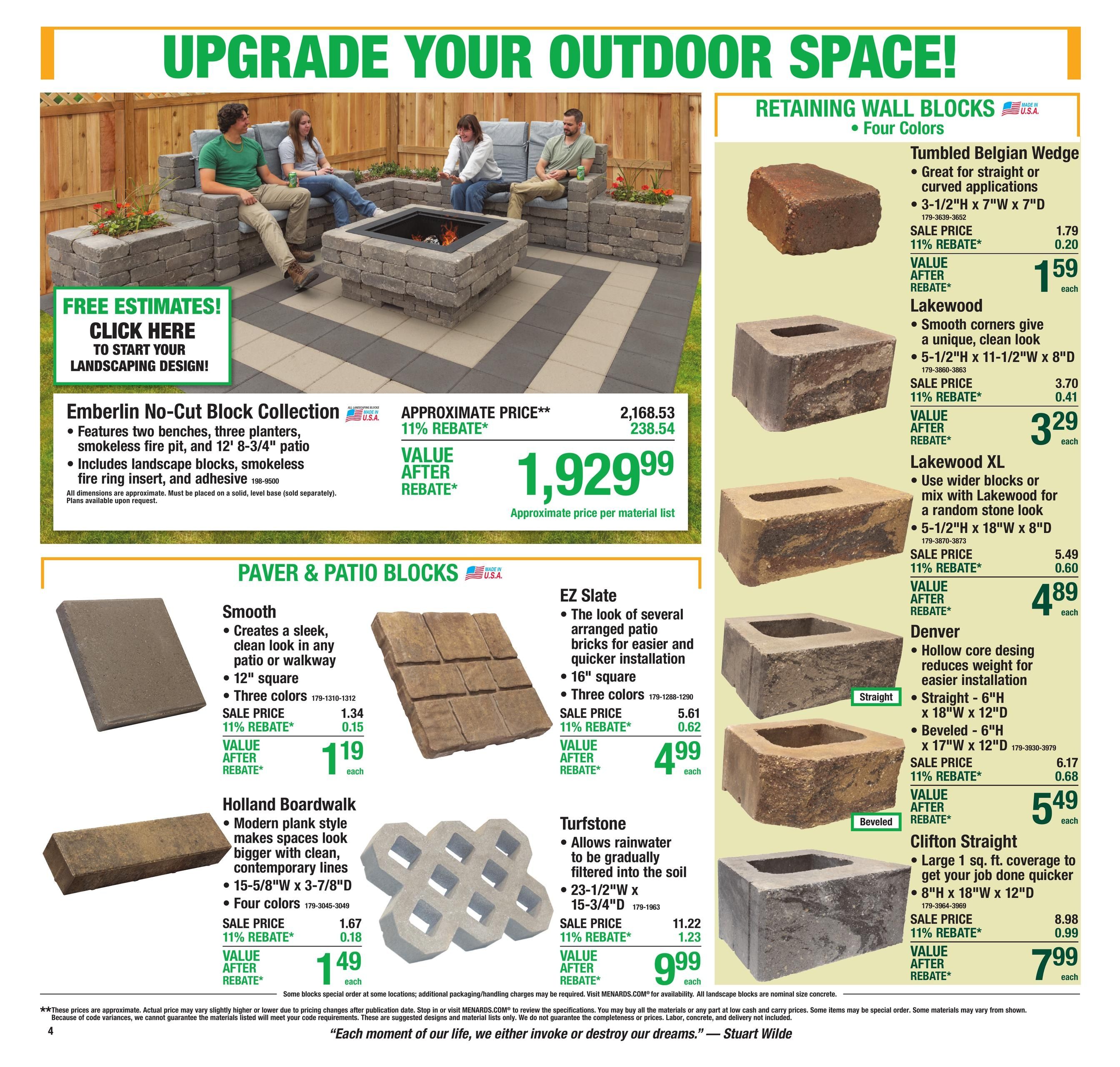 Menards (Alexandria Area, MN) 11% Rebate Sale Weekly Ad September 2 - 13, 2026