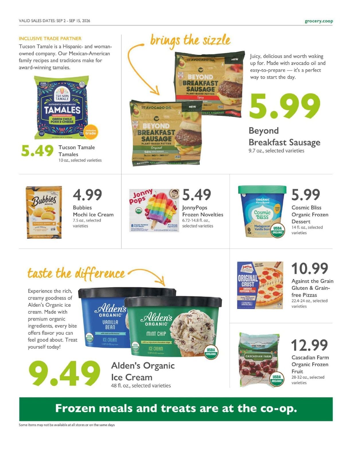 Valley Natural Foods Co+op Deals Weekly Ad September 2 - 15, 2026