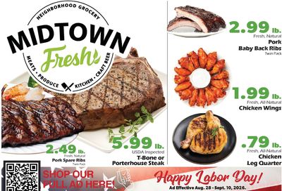Midtown Fresh Market Weekly Ad August 28 - September 10, 2026