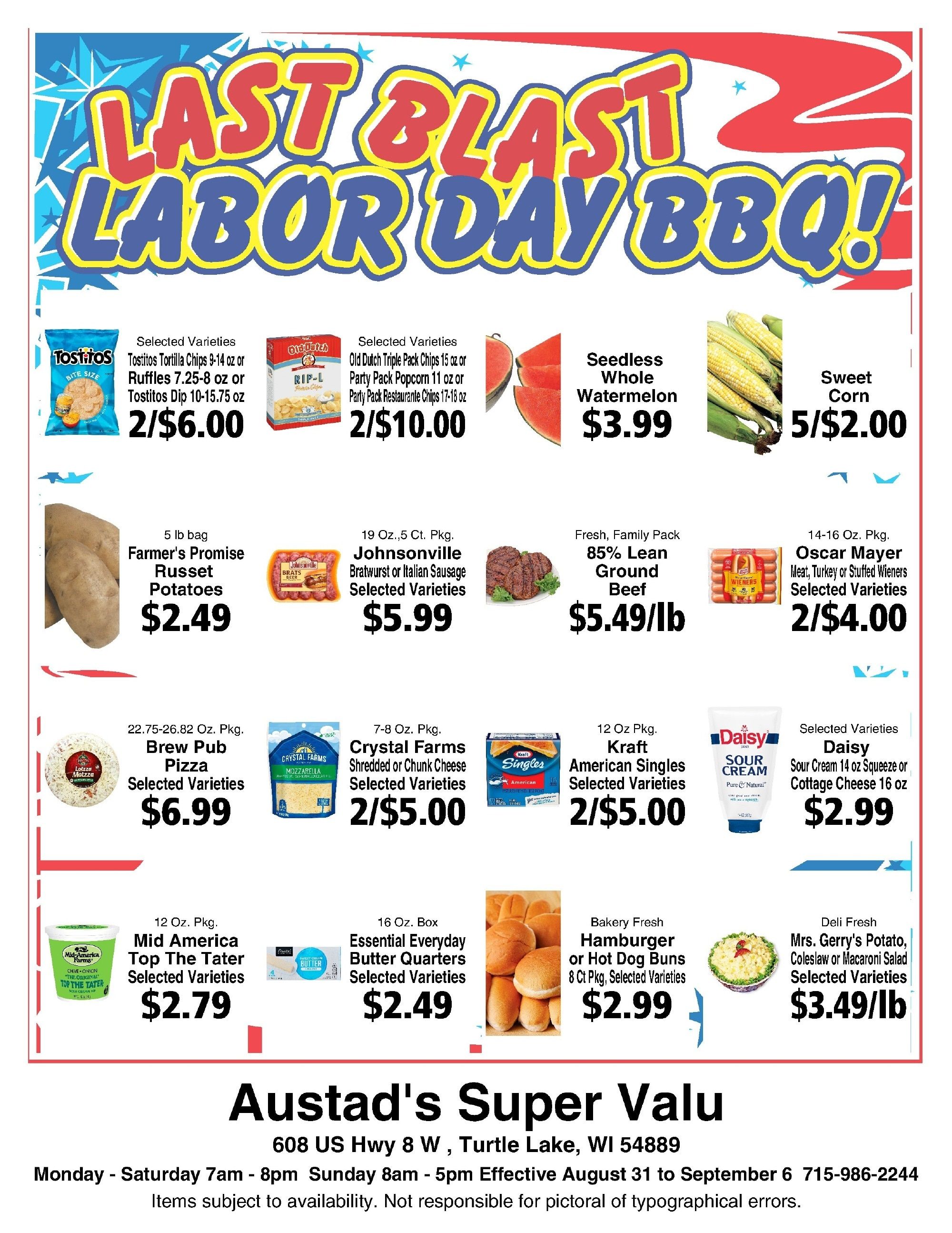 Austad's Supervalu Weekly Ad August 31 - September 6, 2026