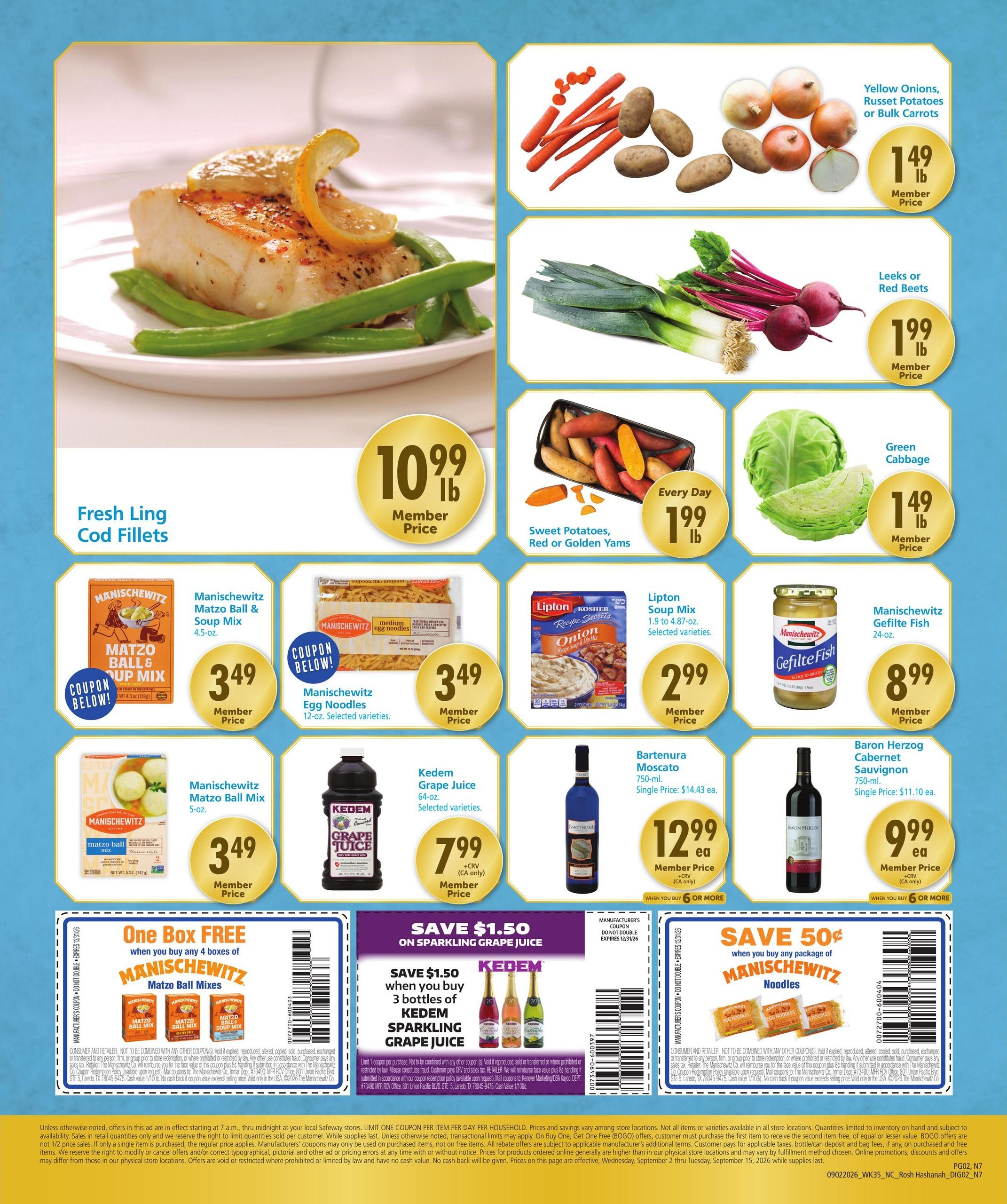 Safeway (Oakland Area, CA) Specialty Publication Weekly Ad September 2 - 15, 2026