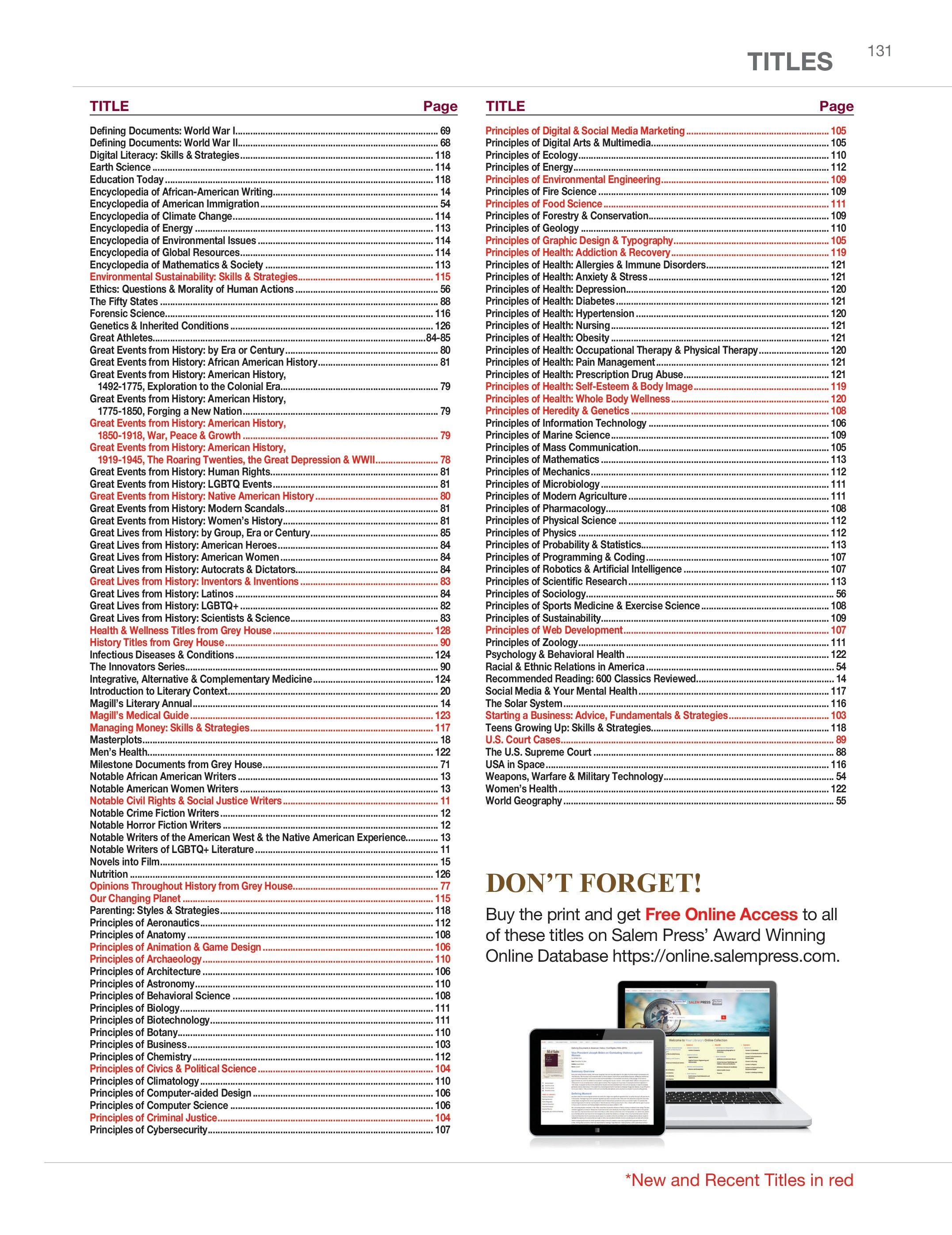 Salem Press Fall Catalog Weekly Ad January 1 - December 31, 2026
