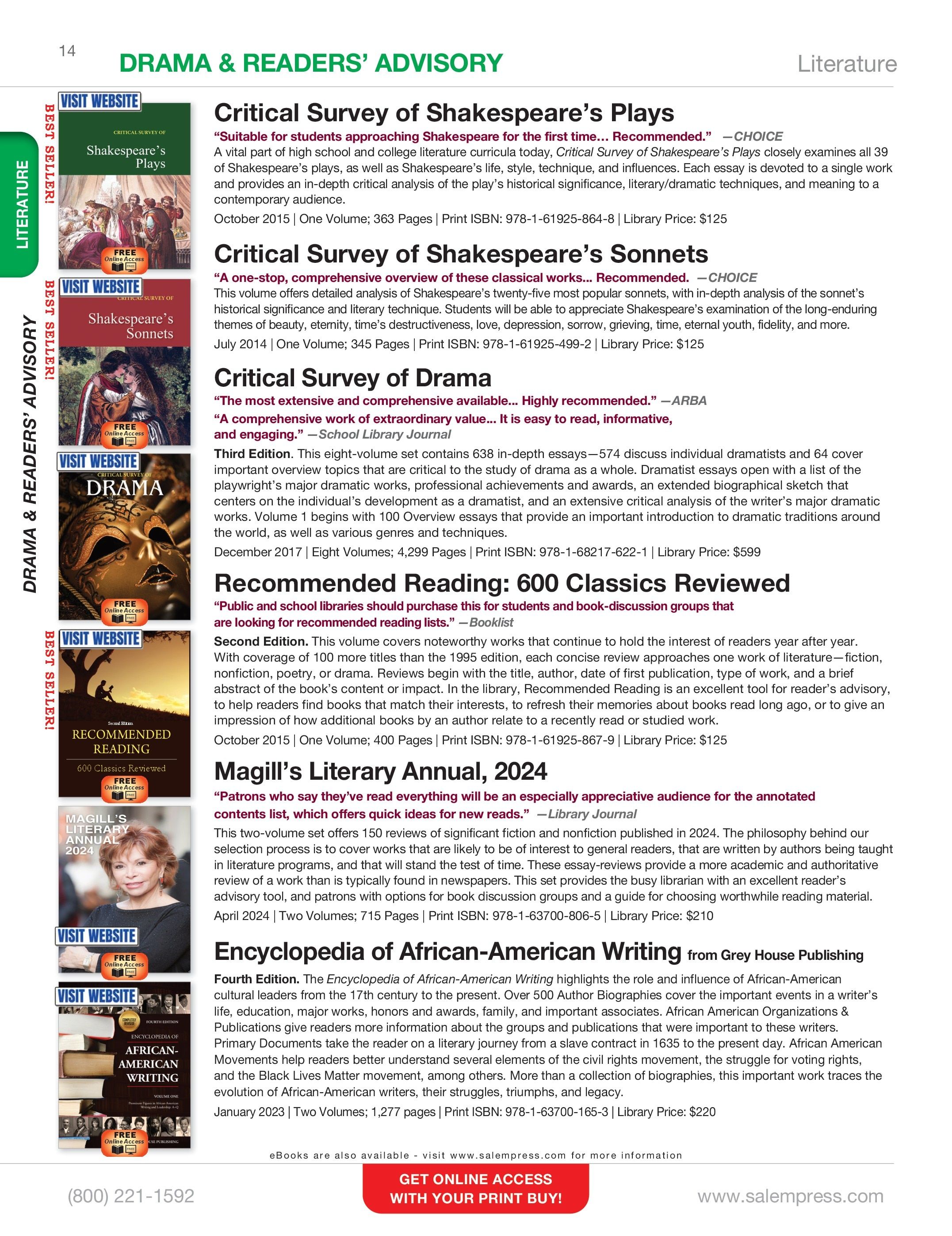 Salem Press Fall Catalog Weekly Ad January 1 - December 31, 2026