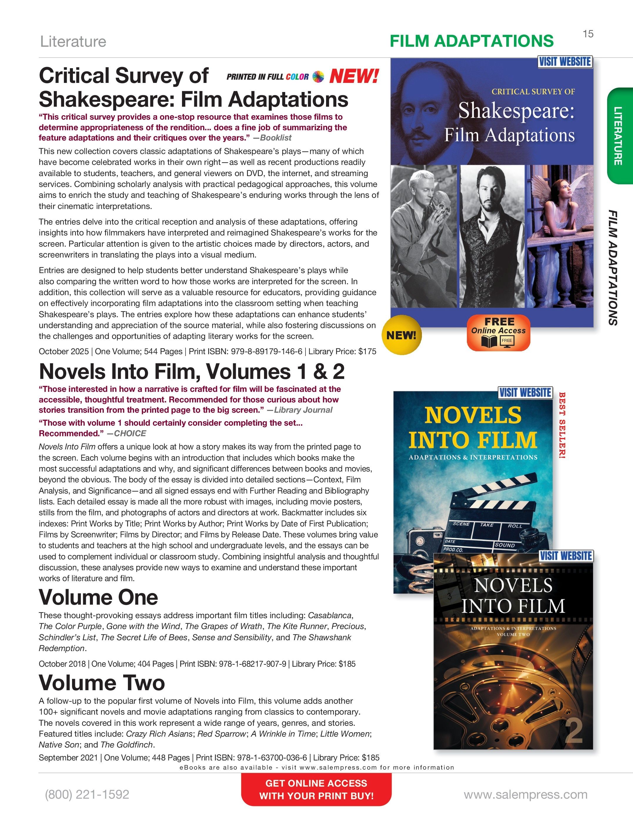 Salem Press Fall Catalog Weekly Ad January 1 - December 31, 2026