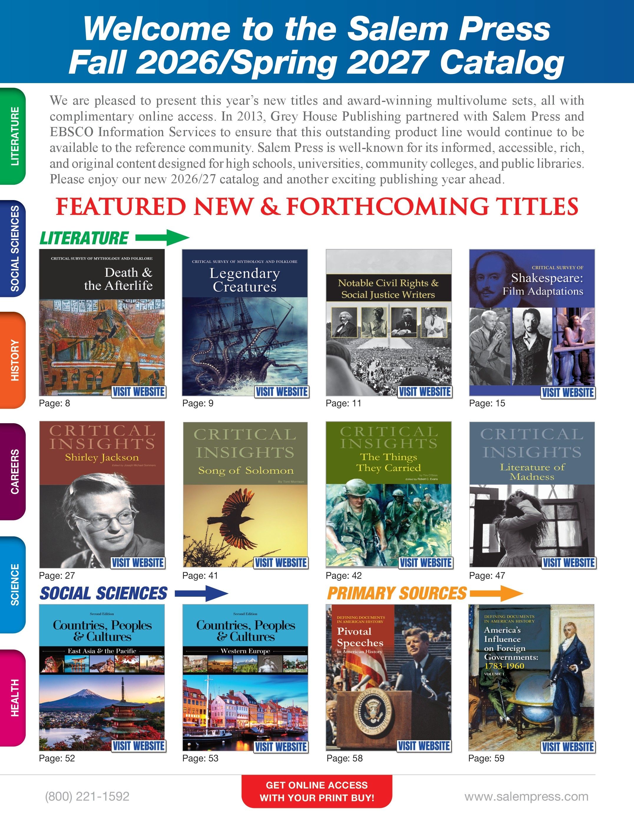 Salem Press Fall Catalog Weekly Ad January 1 - December 31, 2026