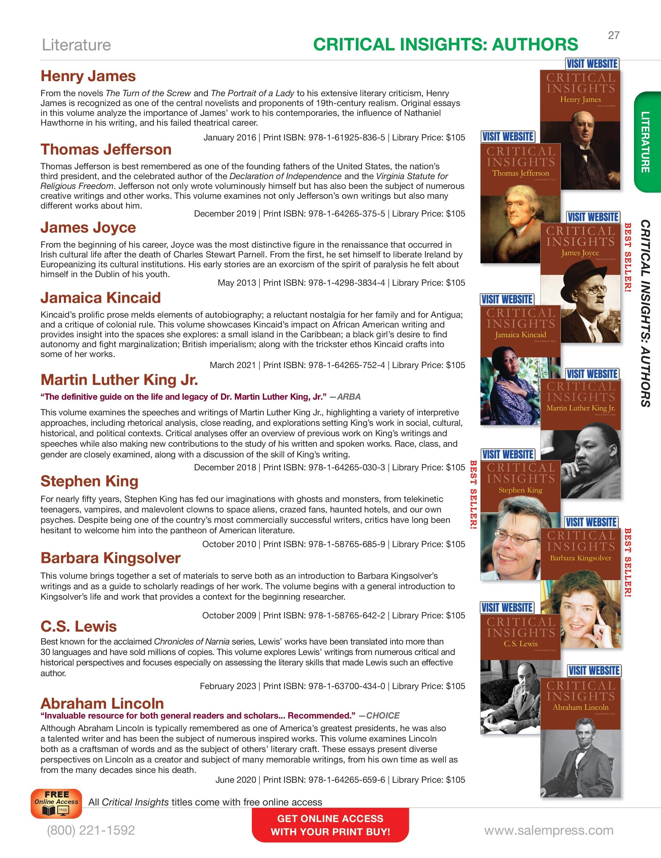 Salem Press Fall Catalog Weekly Ad January 1 - December 31, 2026