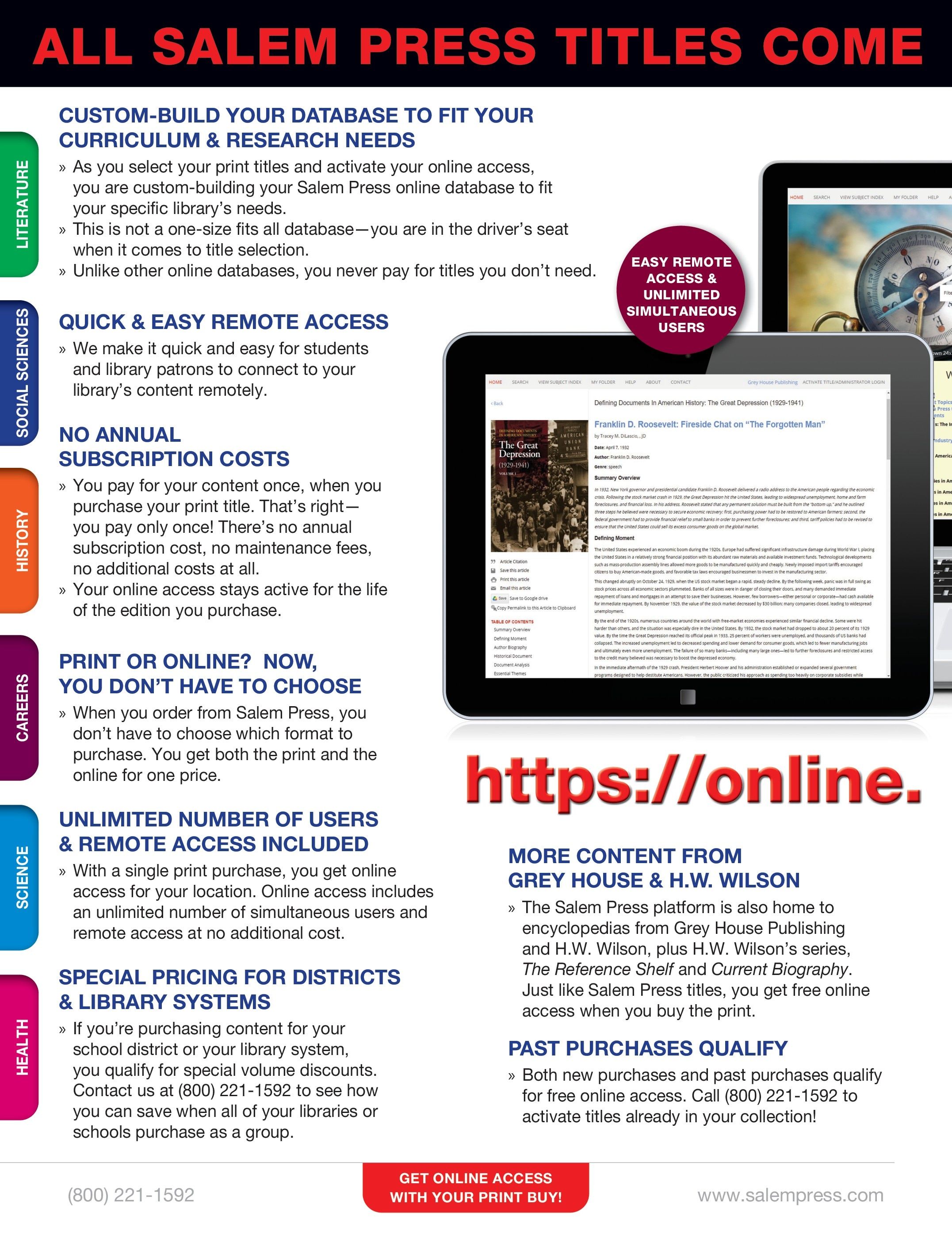Salem Press Fall Catalog Weekly Ad January 1 - December 31, 2026
