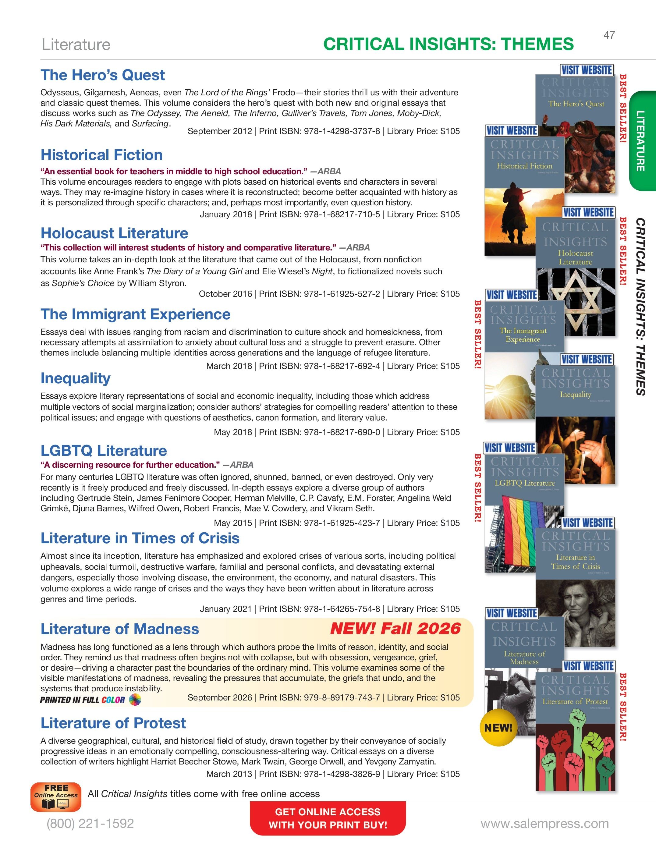 Salem Press Fall Catalog Weekly Ad January 1 - December 31, 2026