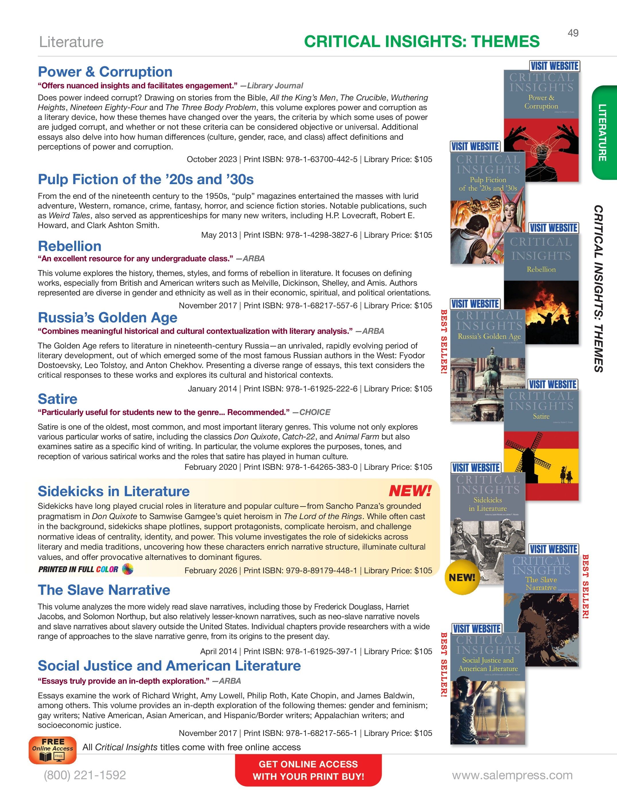 Salem Press Fall Catalog Weekly Ad January 1 - December 31, 2026