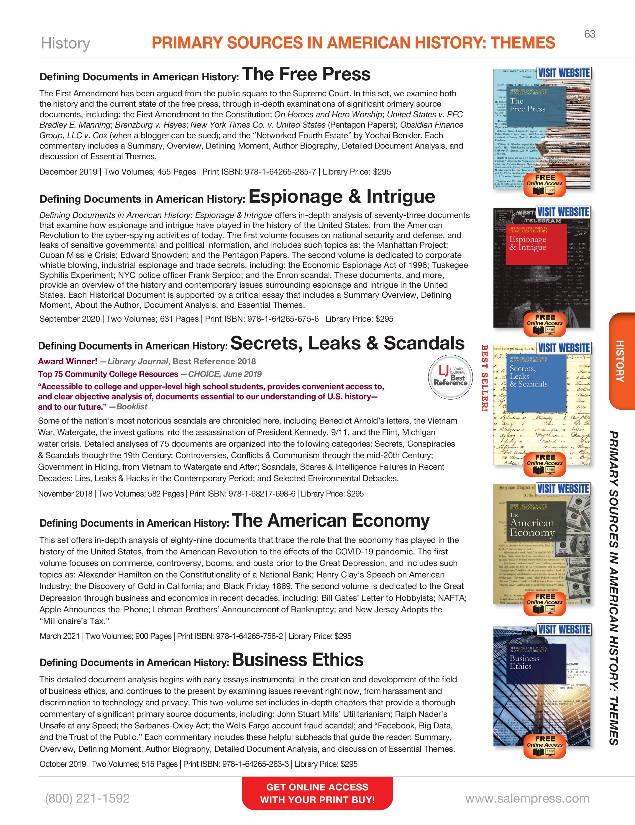 Salem Press Fall Catalog Weekly Ad January 1 - December 31, 2026