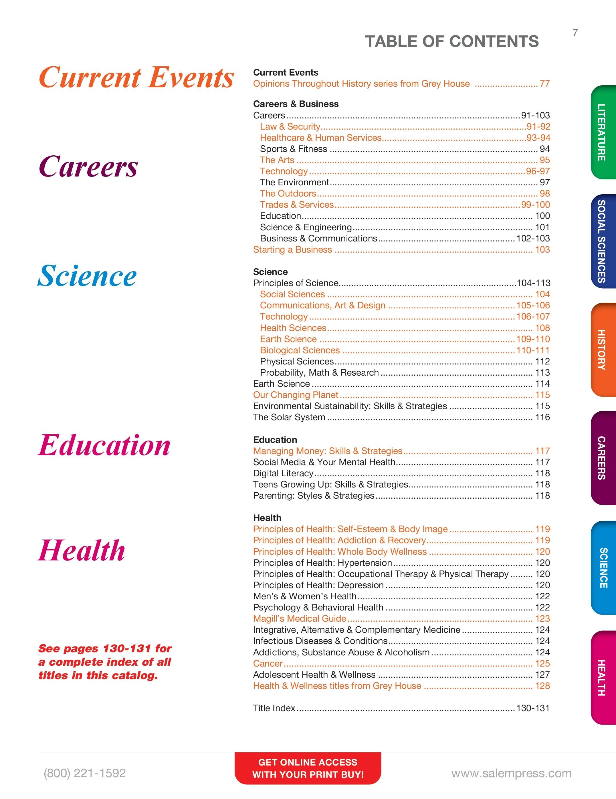 Salem Press Fall Catalog Weekly Ad January 1 - December 31, 2026
