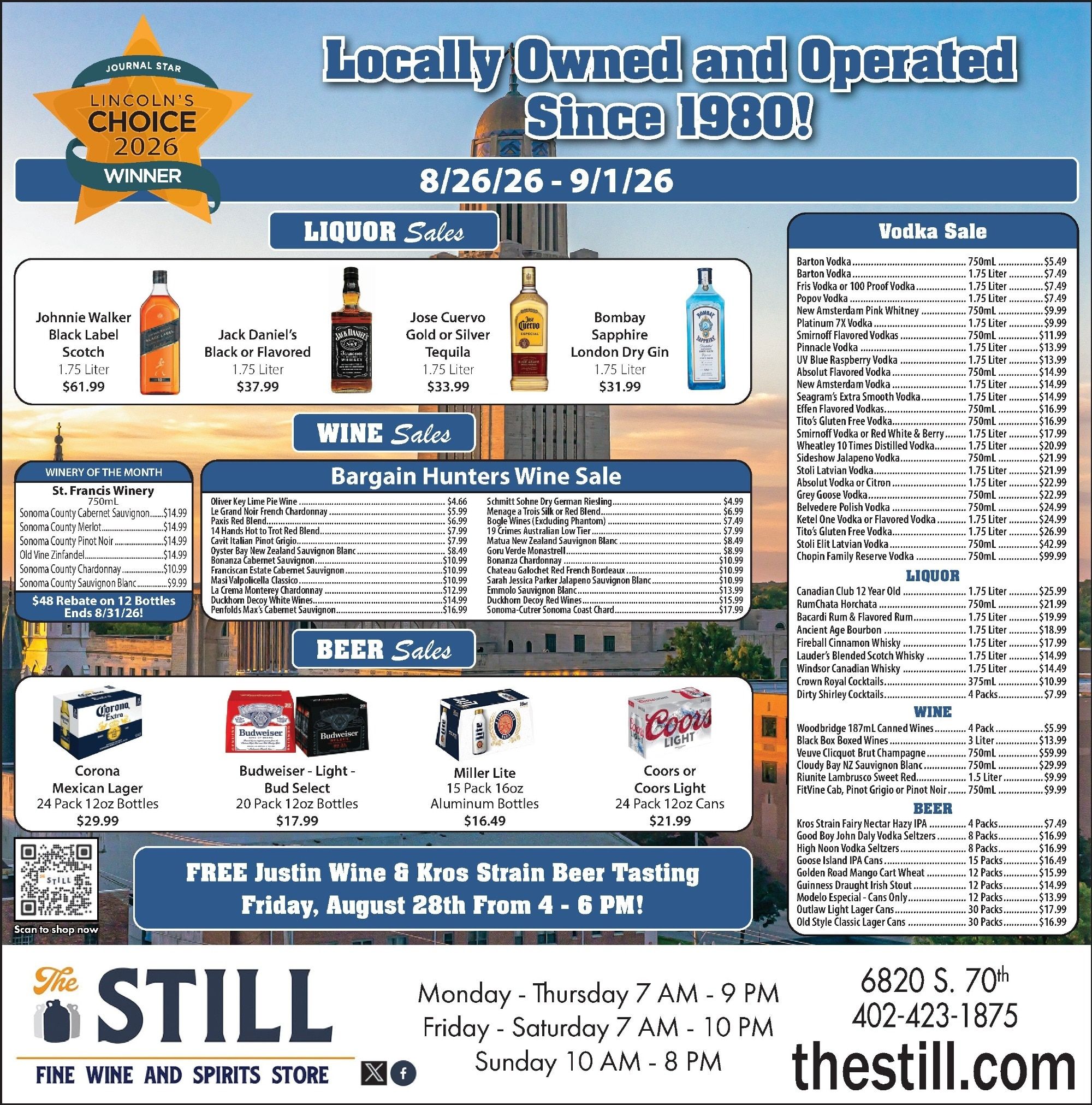 The Still Weekly Ad August 26 - September 1, 2026
