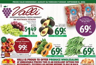 Valli Produce (Hoffman Estates, IL) Weekly Ad August 26 - September 1, 2026