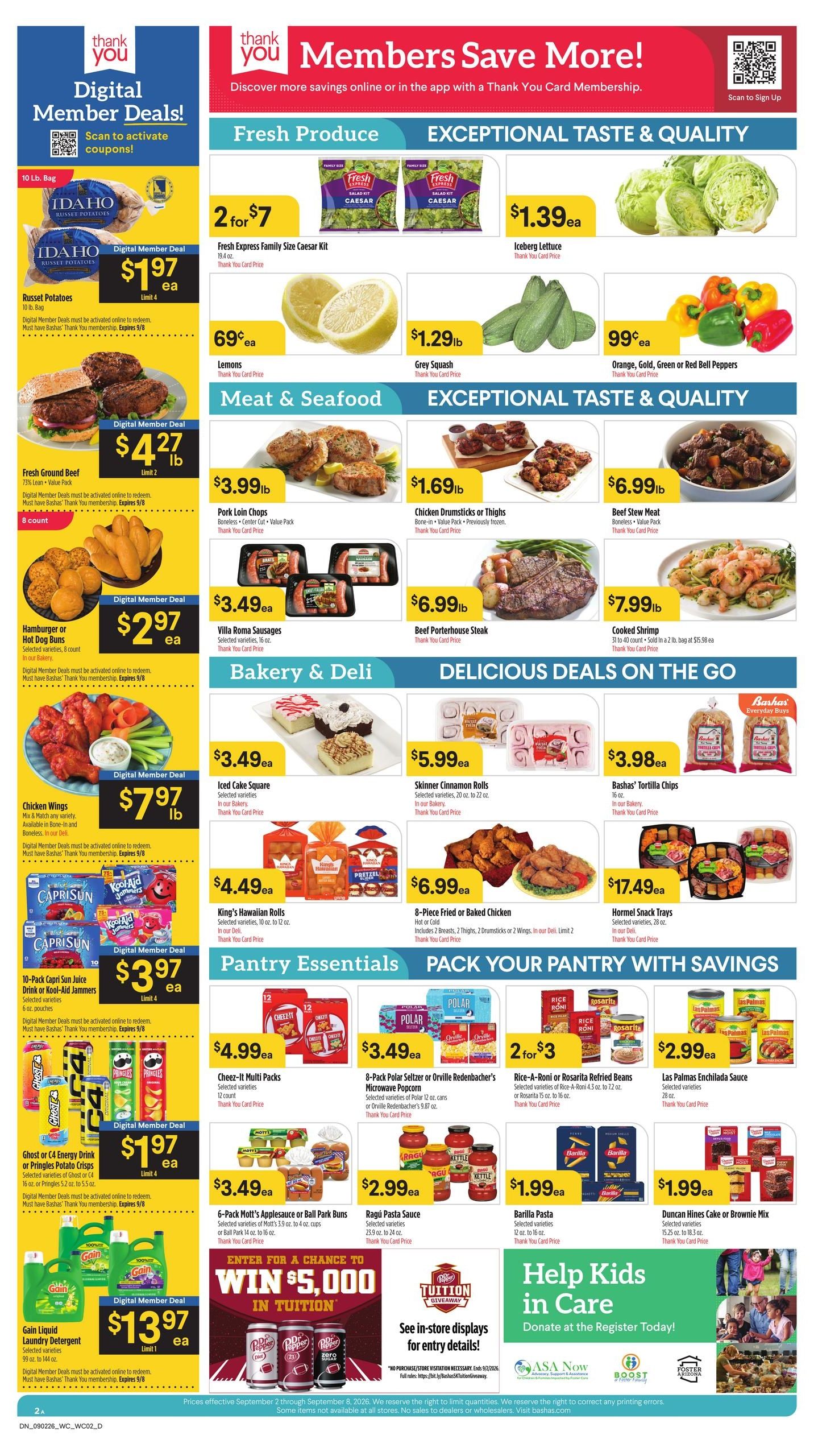 Bashas' (Dennehotso Area, AZ) Weekly Ad September 2 - 8, 2026