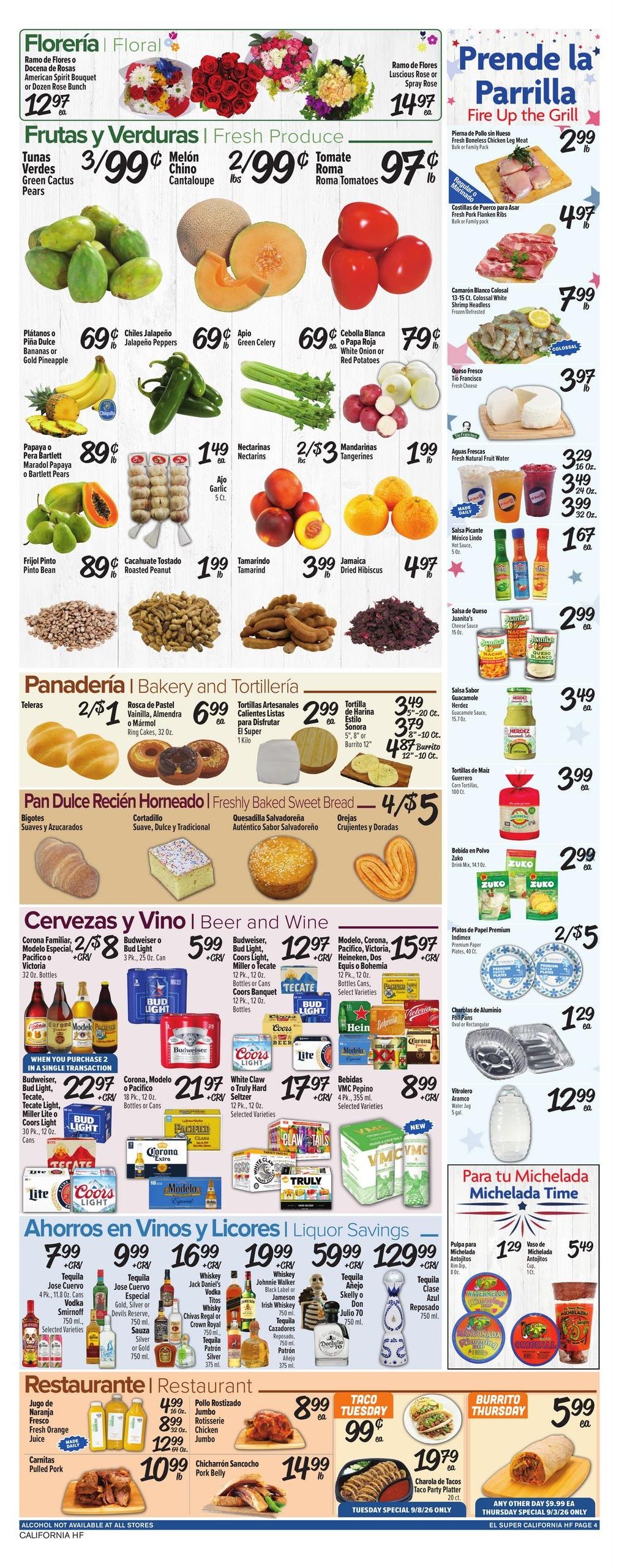 El Super (Beverly Hills Area, CA) Weekly Ad September 2 - 8, 2026