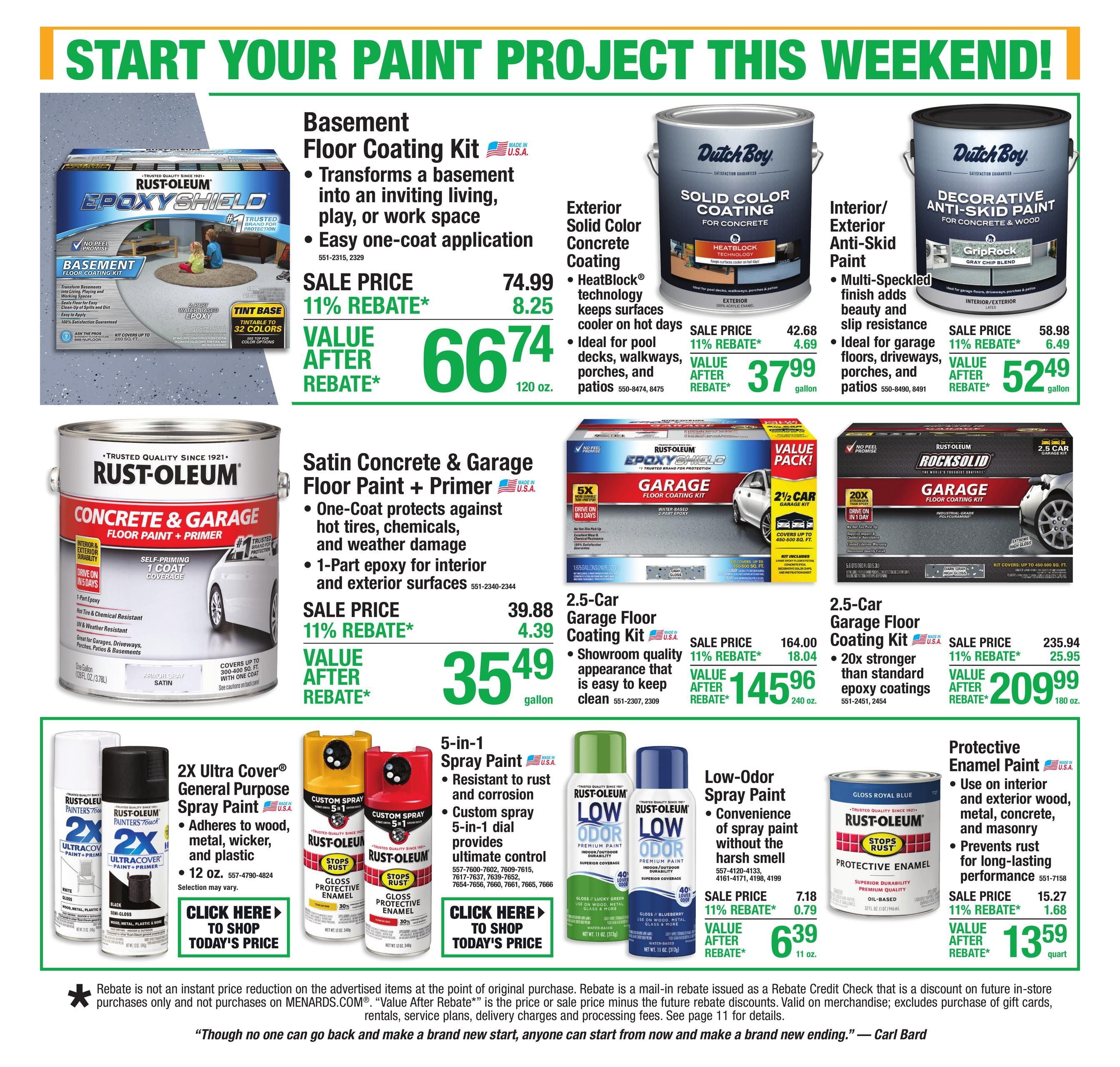 Menards (Anderson Area, IN) 11% Rebate Sale Weekly Ad September 2 - 13, 2026