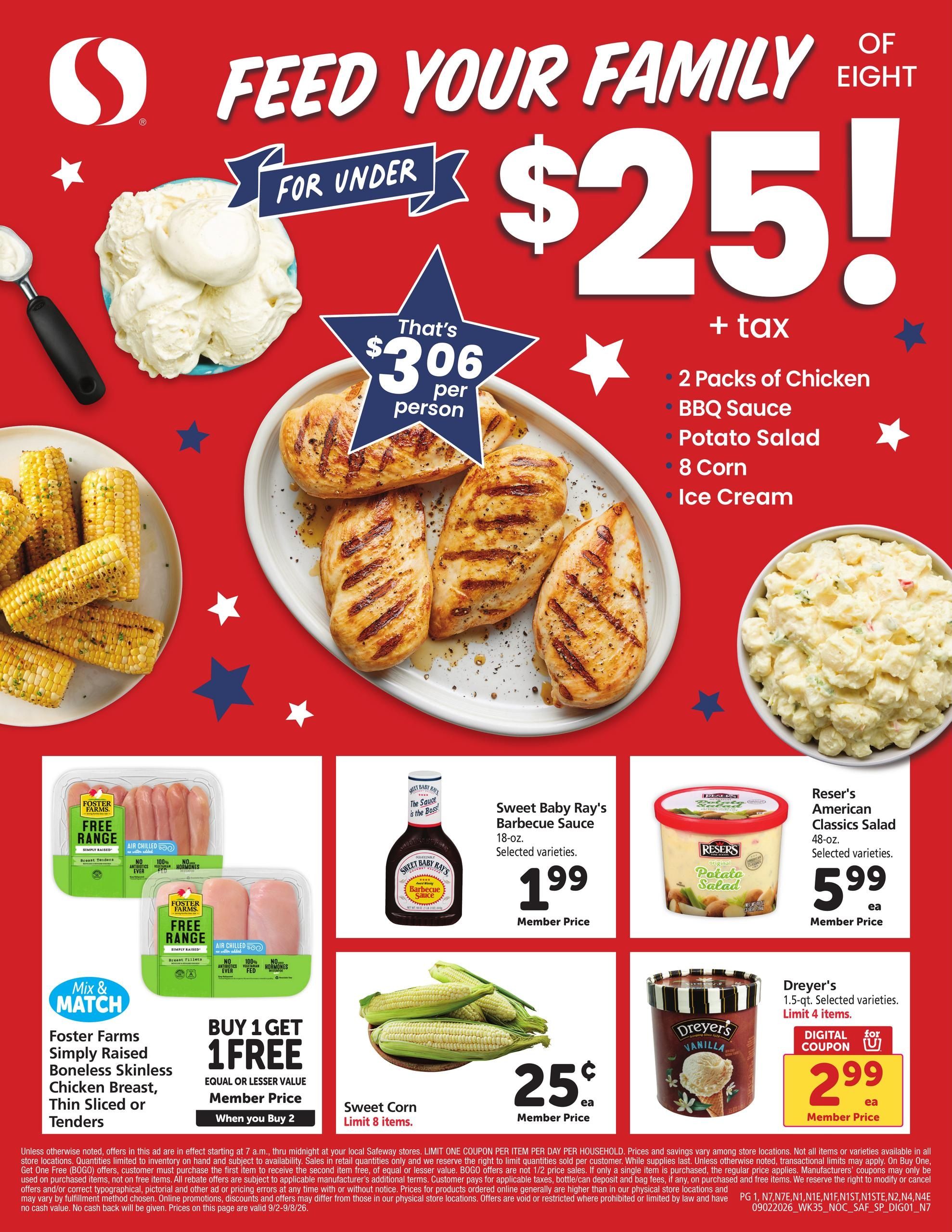 Safeway (Antioch Area, CA) Specialty Publication Weekly Ad September 2 - 8, 2026