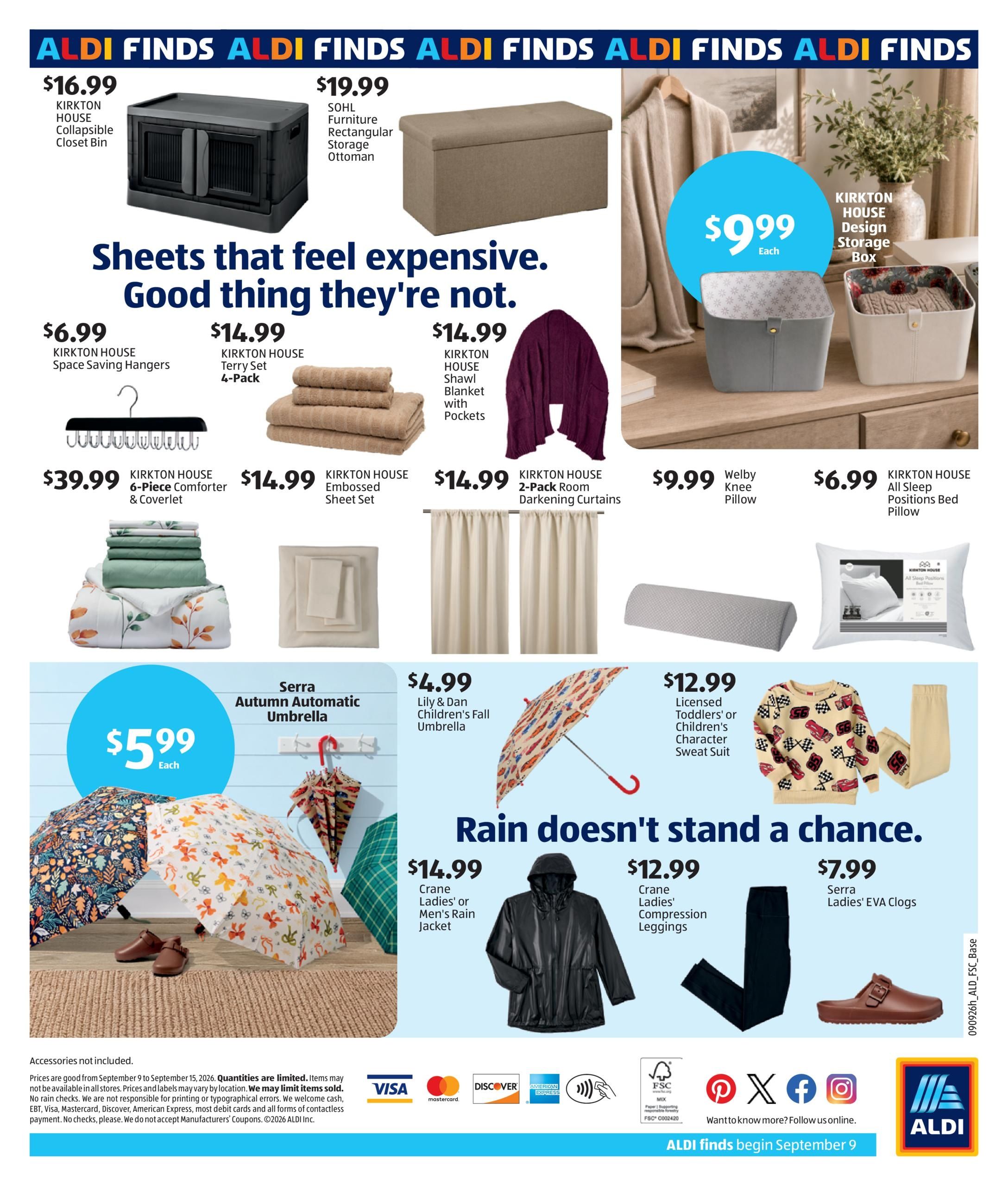 ALDI In Store Weekly Ad September 9 - 15, 2026