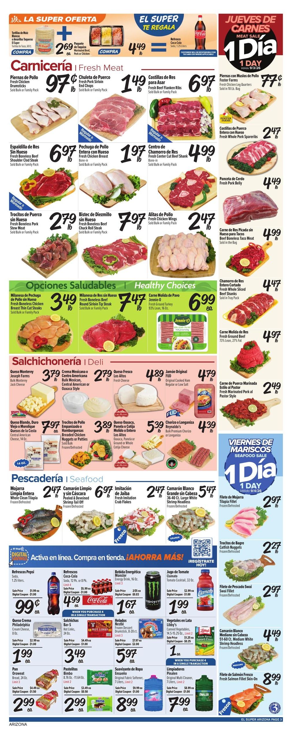 El Super (Apache Junction Area, AZ) Weekly Ad September 2 - 8, 2026