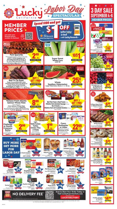 Lucky Supermarkets (Oakland-San Francisco Area, CA) Weekly Ad September 2 - 8, 2026