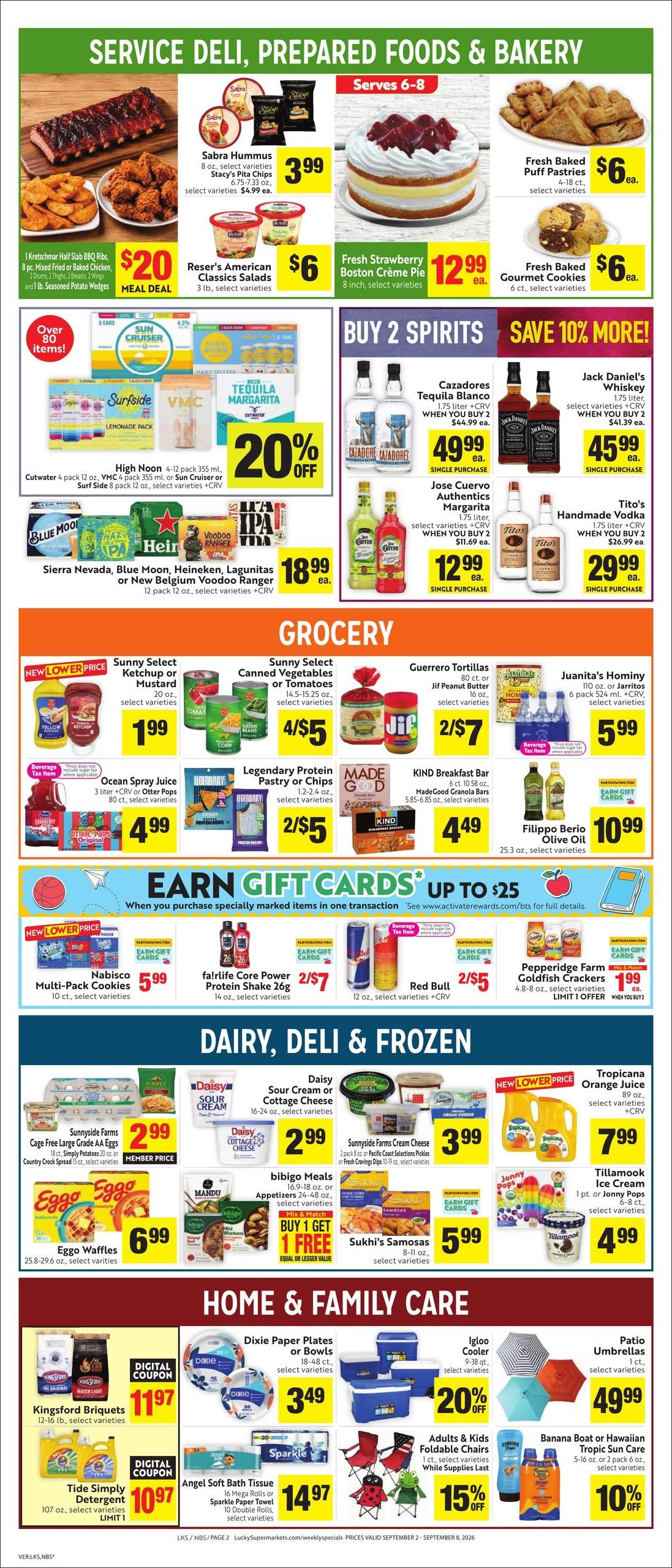 Lucky Supermarkets (Oakland-San Francisco Area, CA) Weekly Ad September 2 - 8, 2026