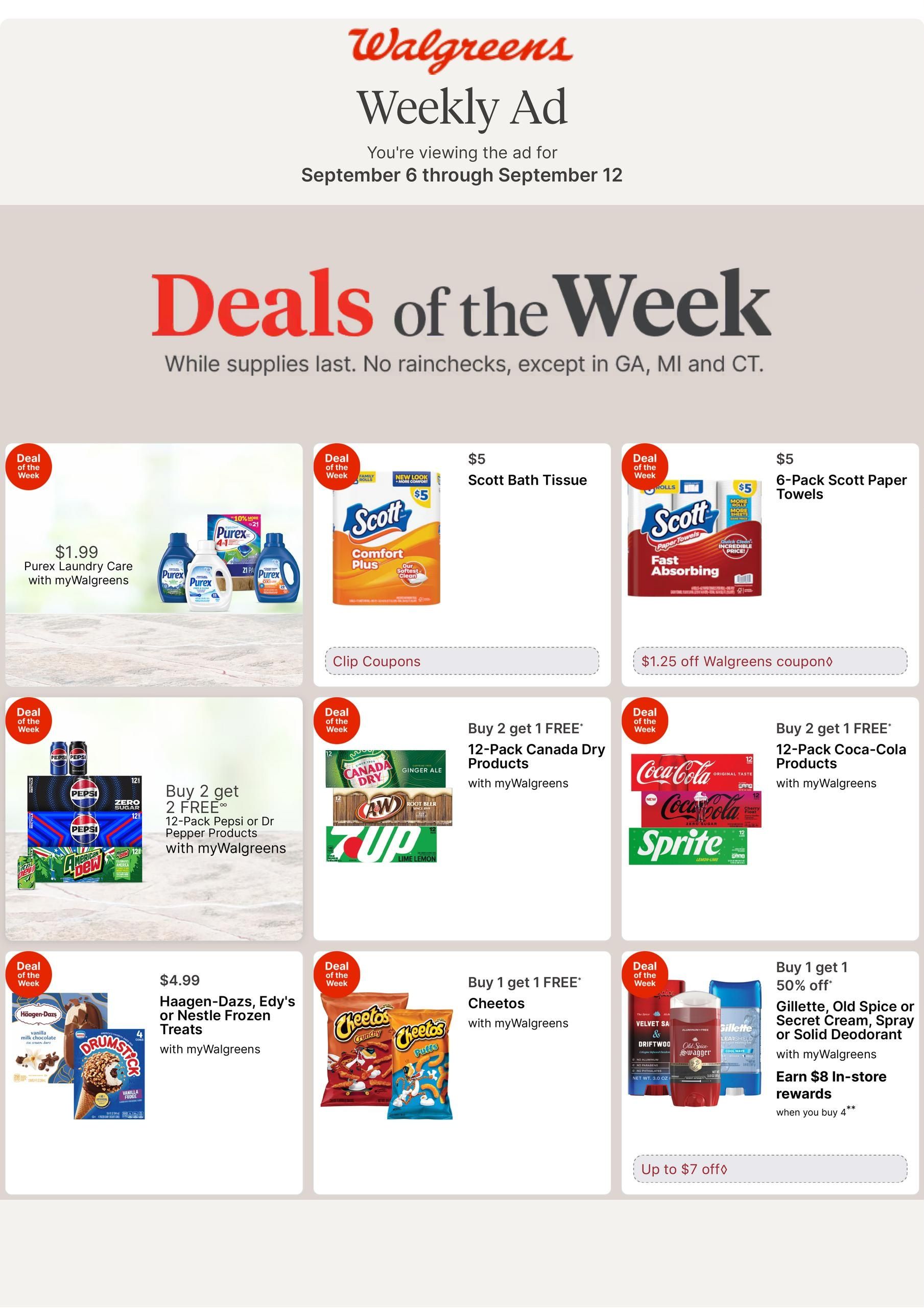 Walgreens (Mc Carr Area, KY) Weekly Ad September 6 - 12, 2026