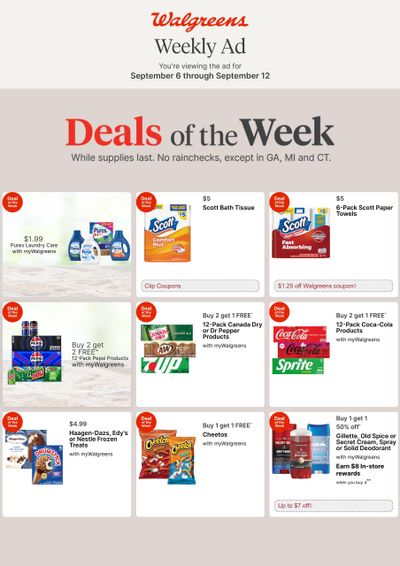 Walgreens (Alhambra Area, CA) Weekly Ad September 6 - 12, 2026
