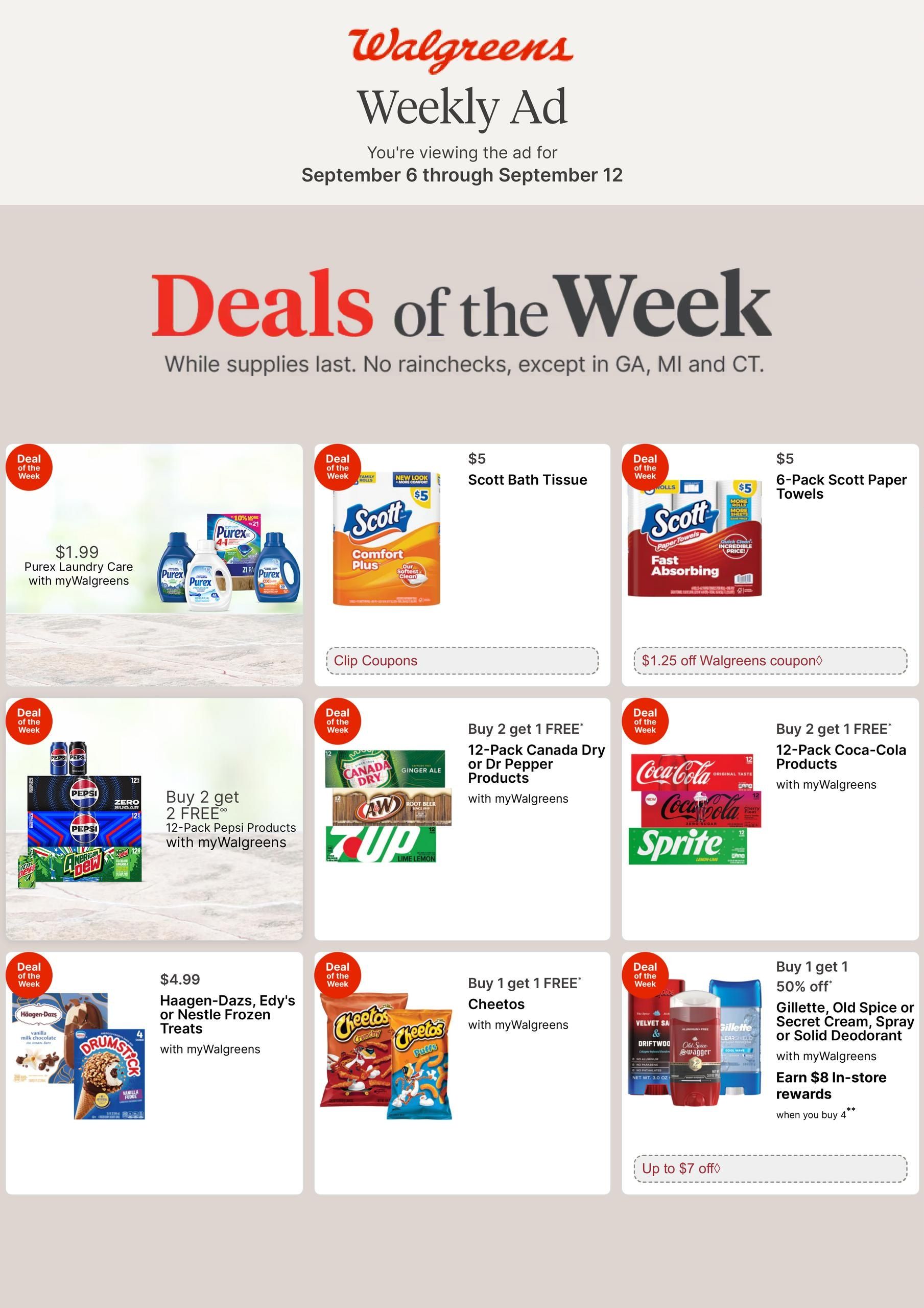 Walgreens (Alhambra Area, CA) Weekly Ad September 6 - 12, 2026