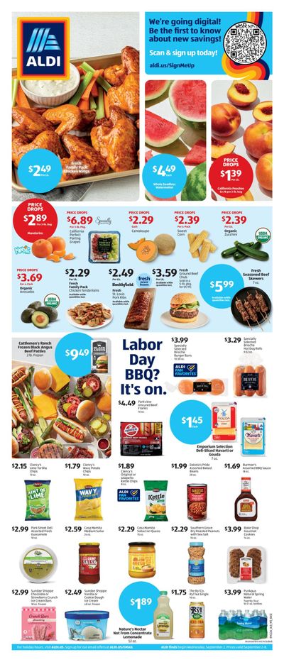 ALDI (Birmingham Area, AL) Weekly Ad September 2 - 8, 2026