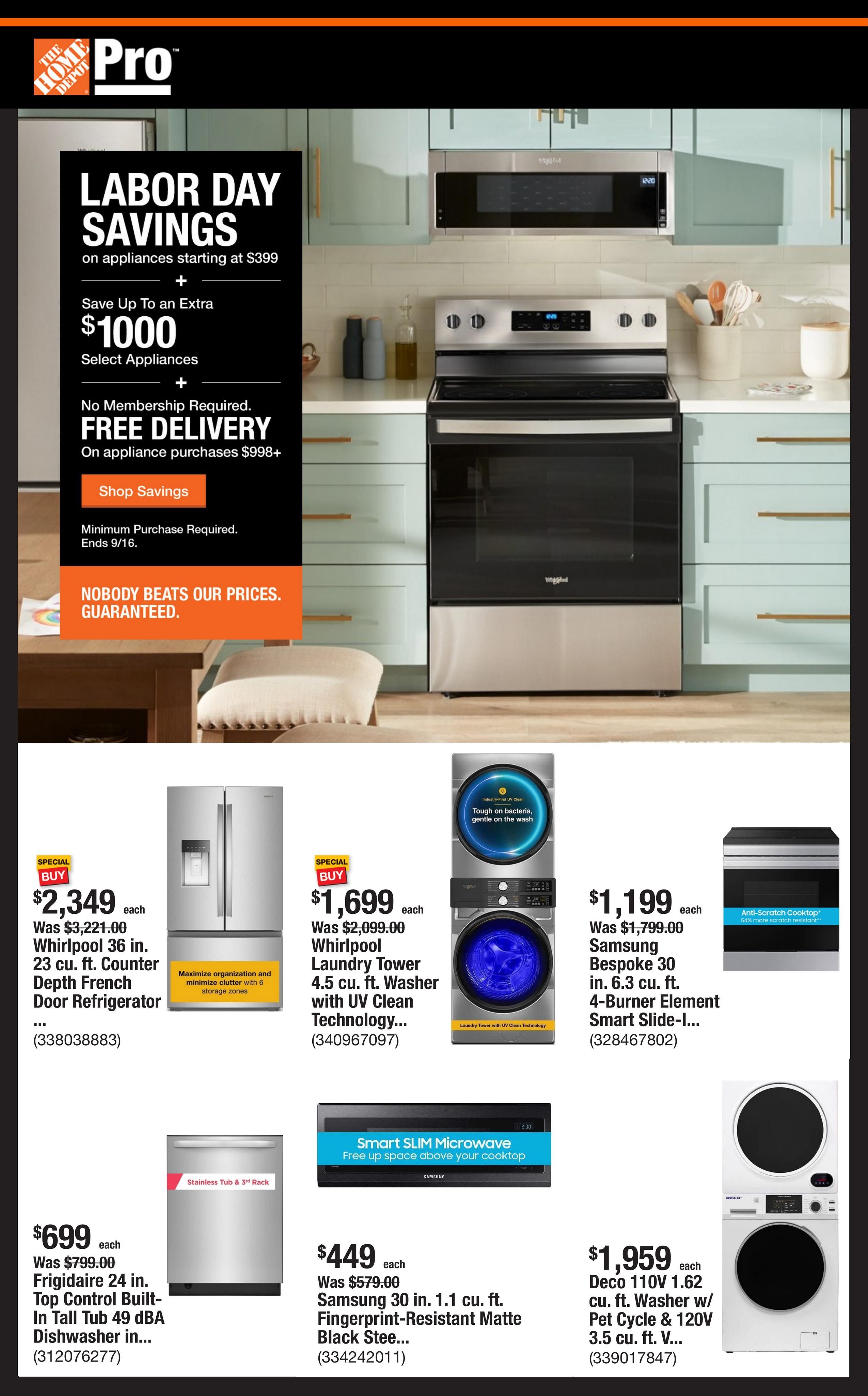 Home Depot (Fayetteville Area, AR) Weekly Ad August 31 - September 7, 2026