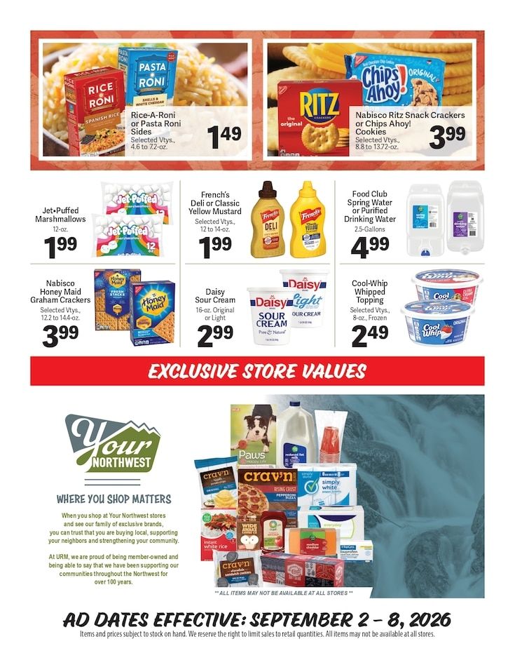 Backwoods Country Market Weekly Ad September 2 - 8, 2026
