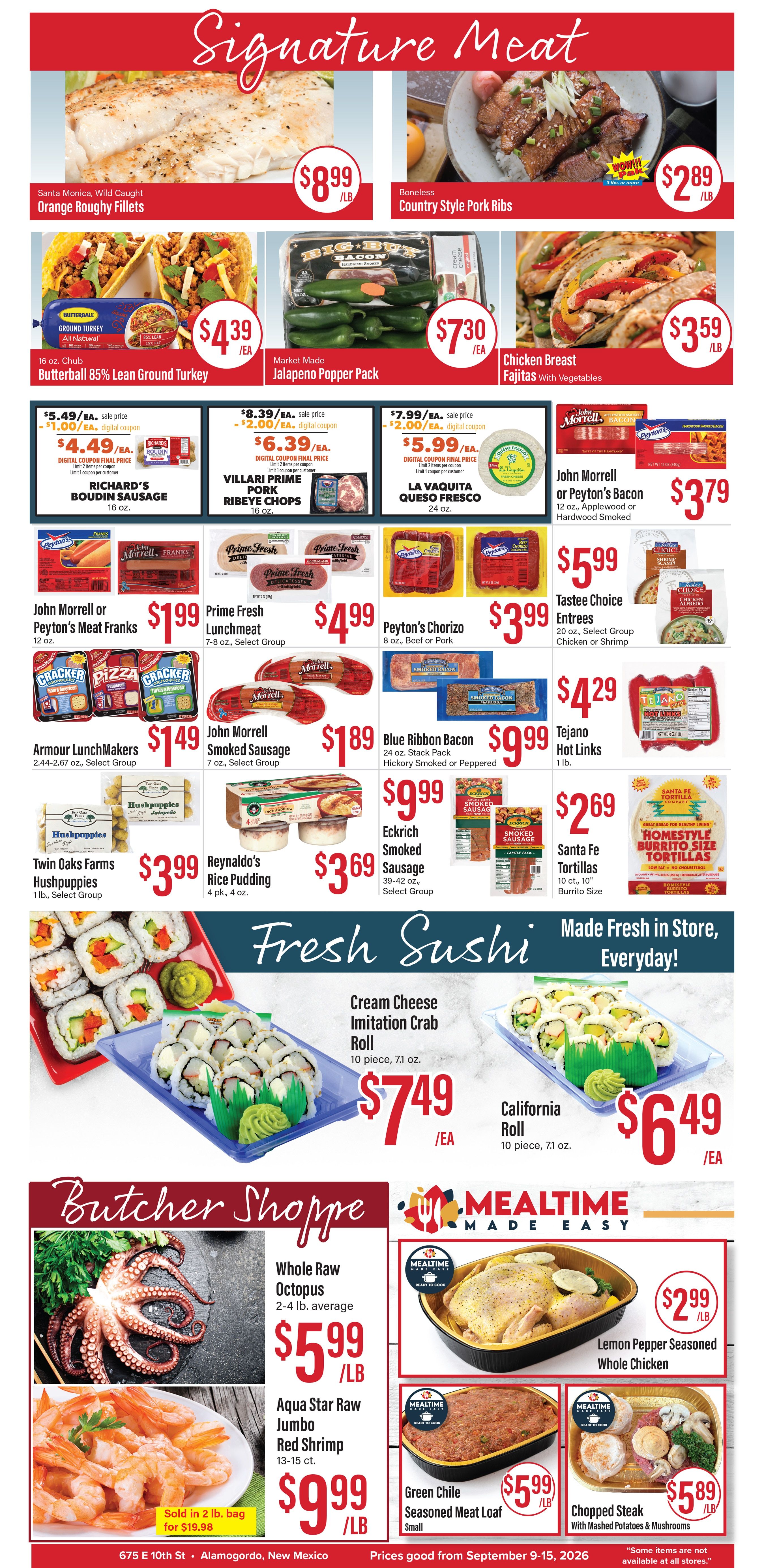 Lowe's Signature Market Weekly Ad September 9 - 15, 2026