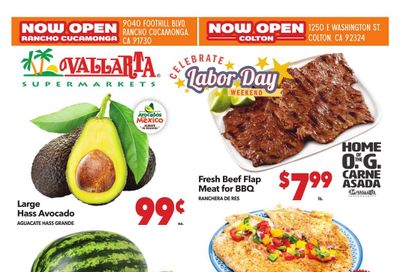 Vallarta Supermarkets (Corona Area, CA) Grocery Savings Weekly Ad September 2 - 8, 2026
