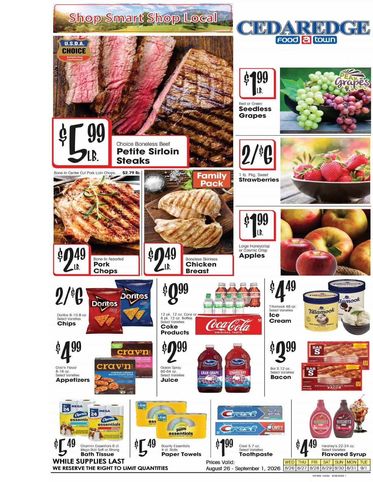 Cedaredge Foodtown Weekly Ad August 26 - September 1, 2026