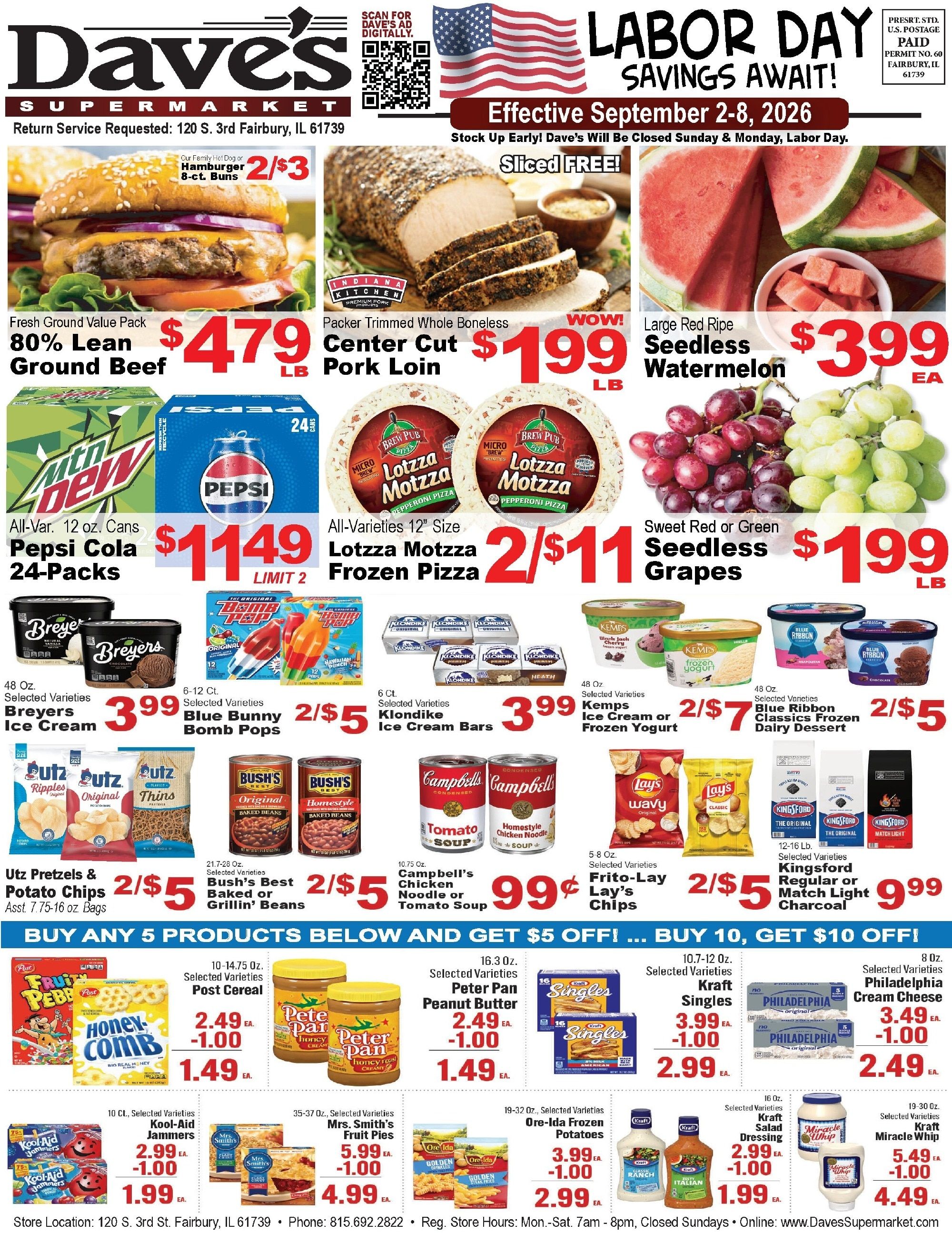 Dave's Supermarket (Fairbury, IL) Weekly Ad September 2 - 8, 2026