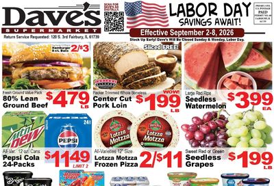Dave's Supermarket (Fairbury, IL) Weekly Ad September 2 - 8, 2026