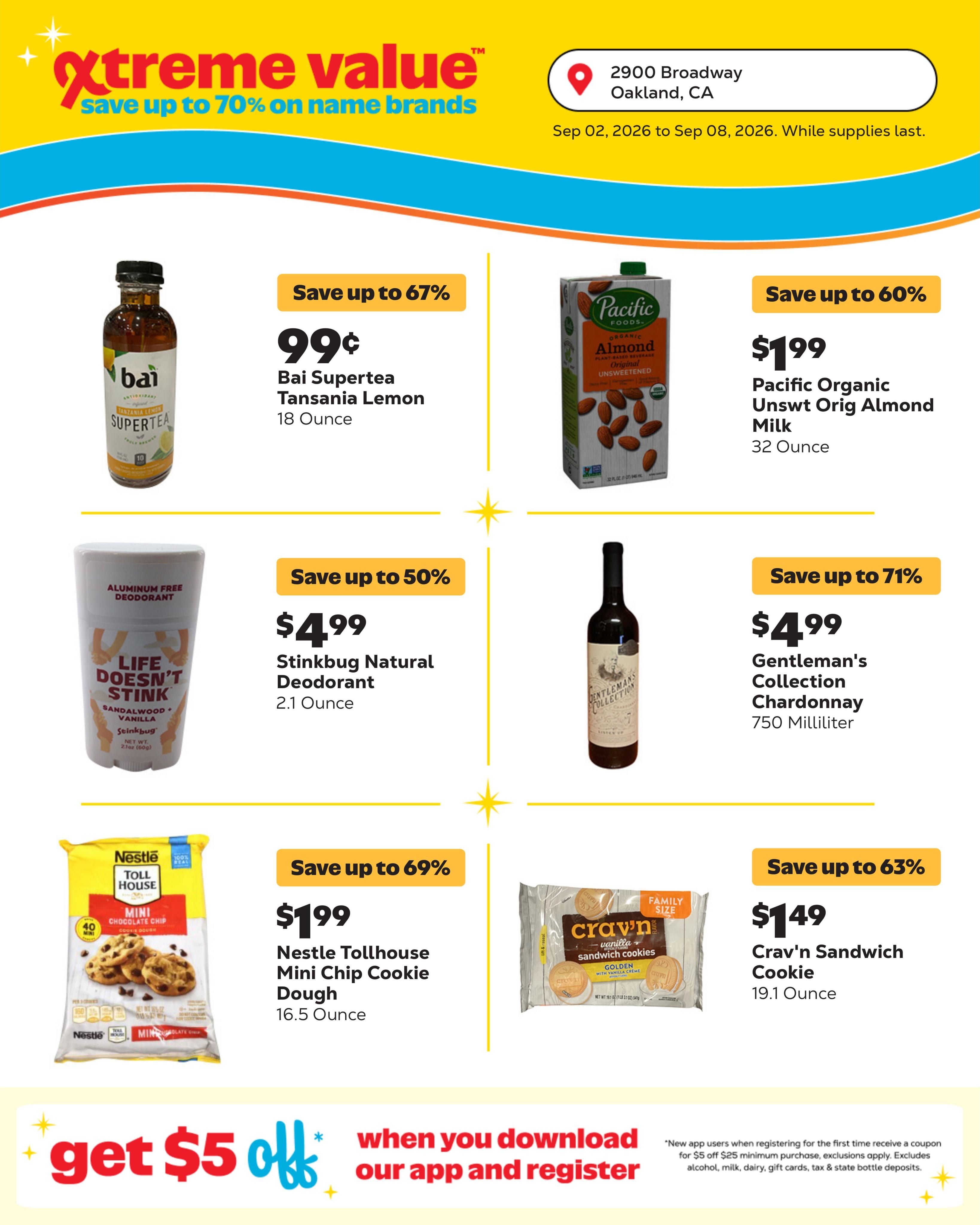 Grocery Outlet (Berkeley-Oakland Area, CA) Weekly Ad September 2 - 8, 2026