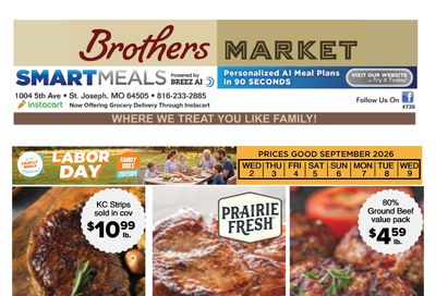 Brothers Market (St. Joseph, MO) Weekly Ad September 2 - 9, 2026