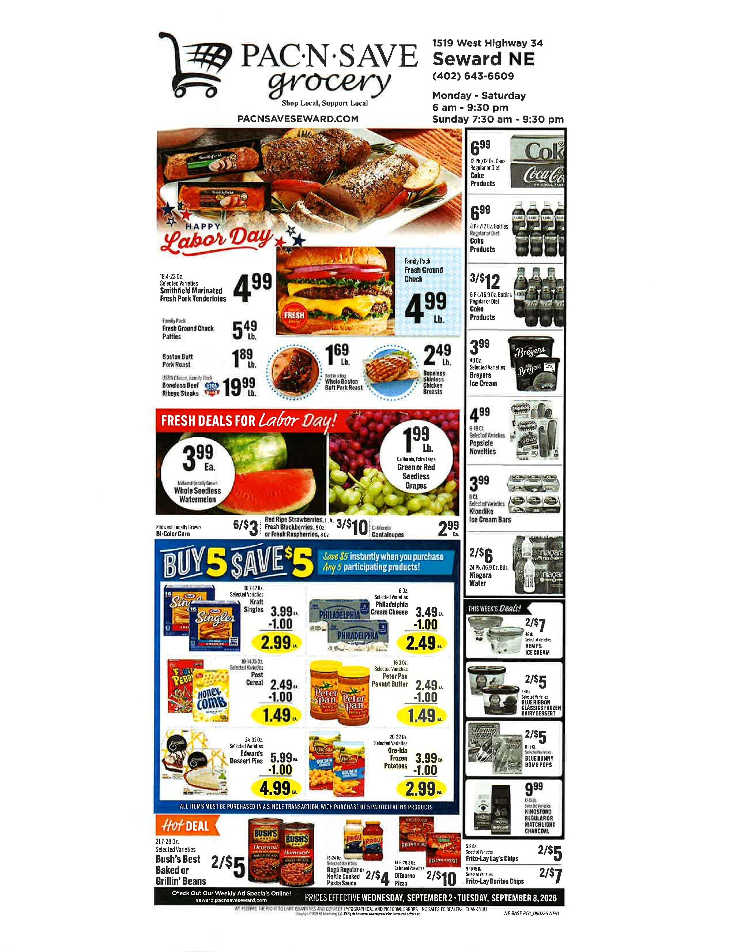 Pac N Save Weekly Ad September 2 - 8, 2026