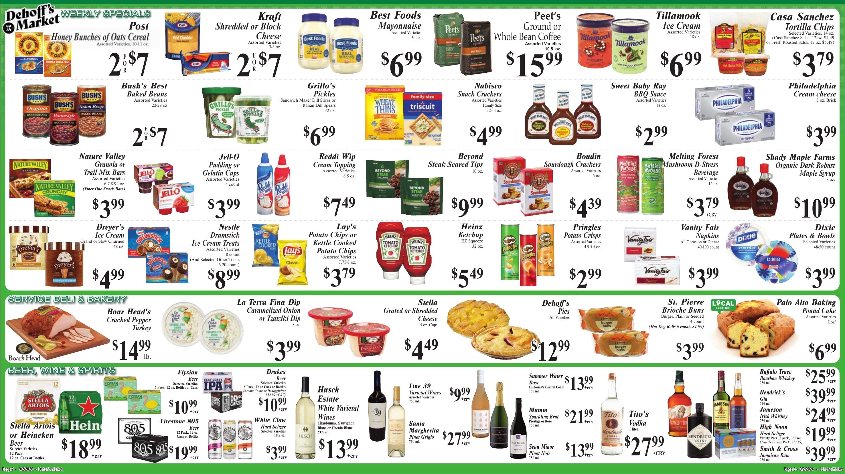 Dehoff's Key Markets (Redwood City Area, CA) Weekly Ad September 2 - 8, 2026