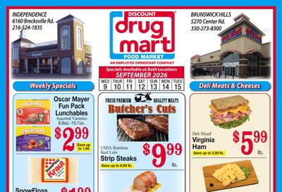 Discount Drug Mart (Ohio) Weekly Ad September 9 - 15, 2026