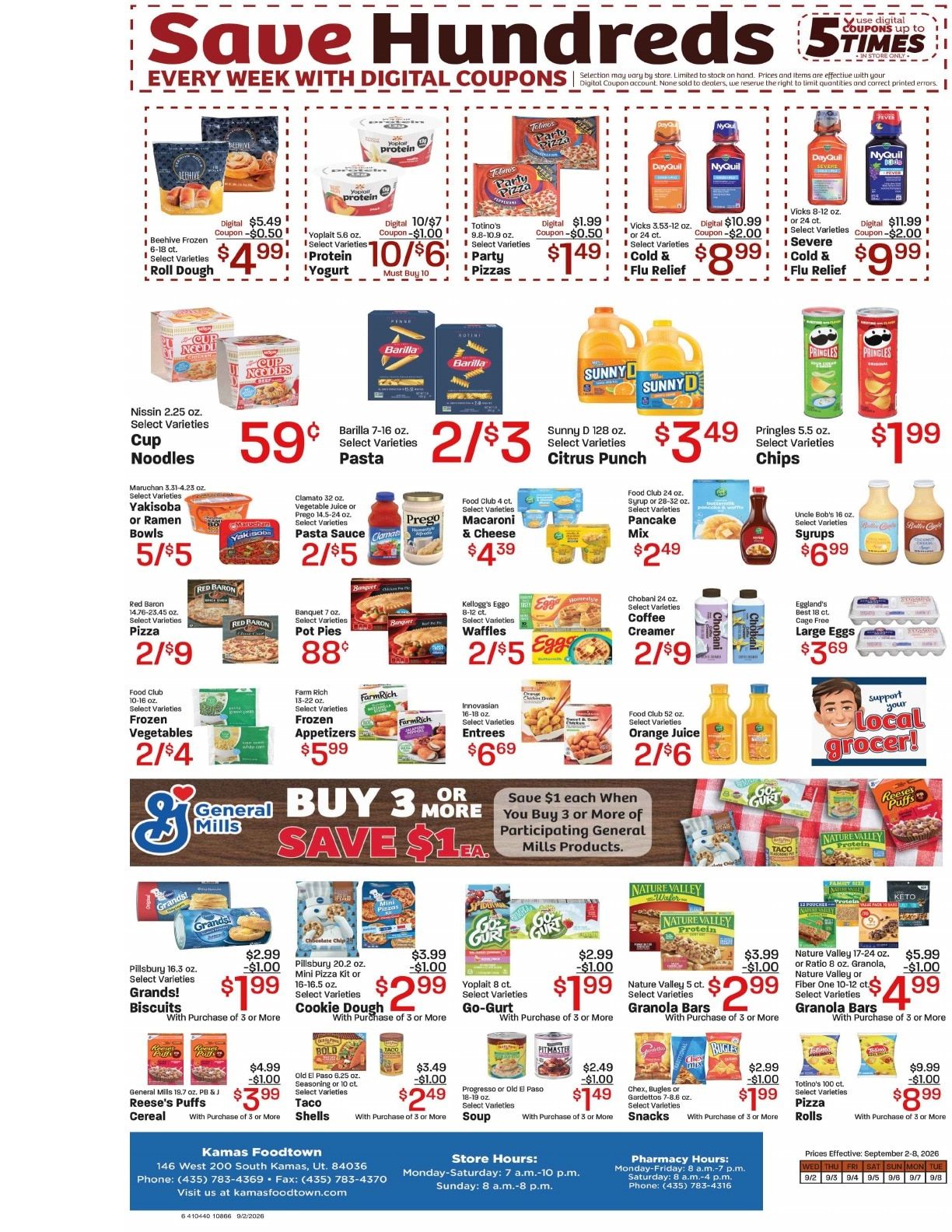 Kamas Foodtown (Kamas, UT) Weekly Ad September 2 - 8, 2026
