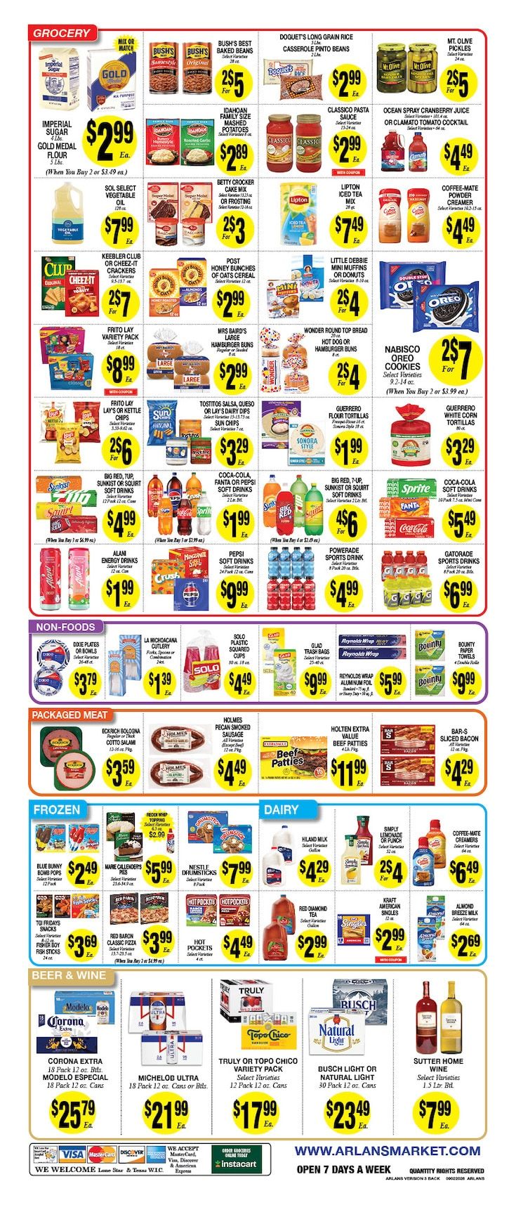 Arlan's Market (Cameron and other locations, TX) Weekly Ad September 2 - 8, 2026