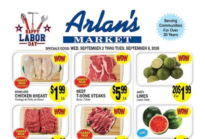 Arlan's Market (Freeport and other locations, TX) Weekly Ad September 2 - 8, 2026