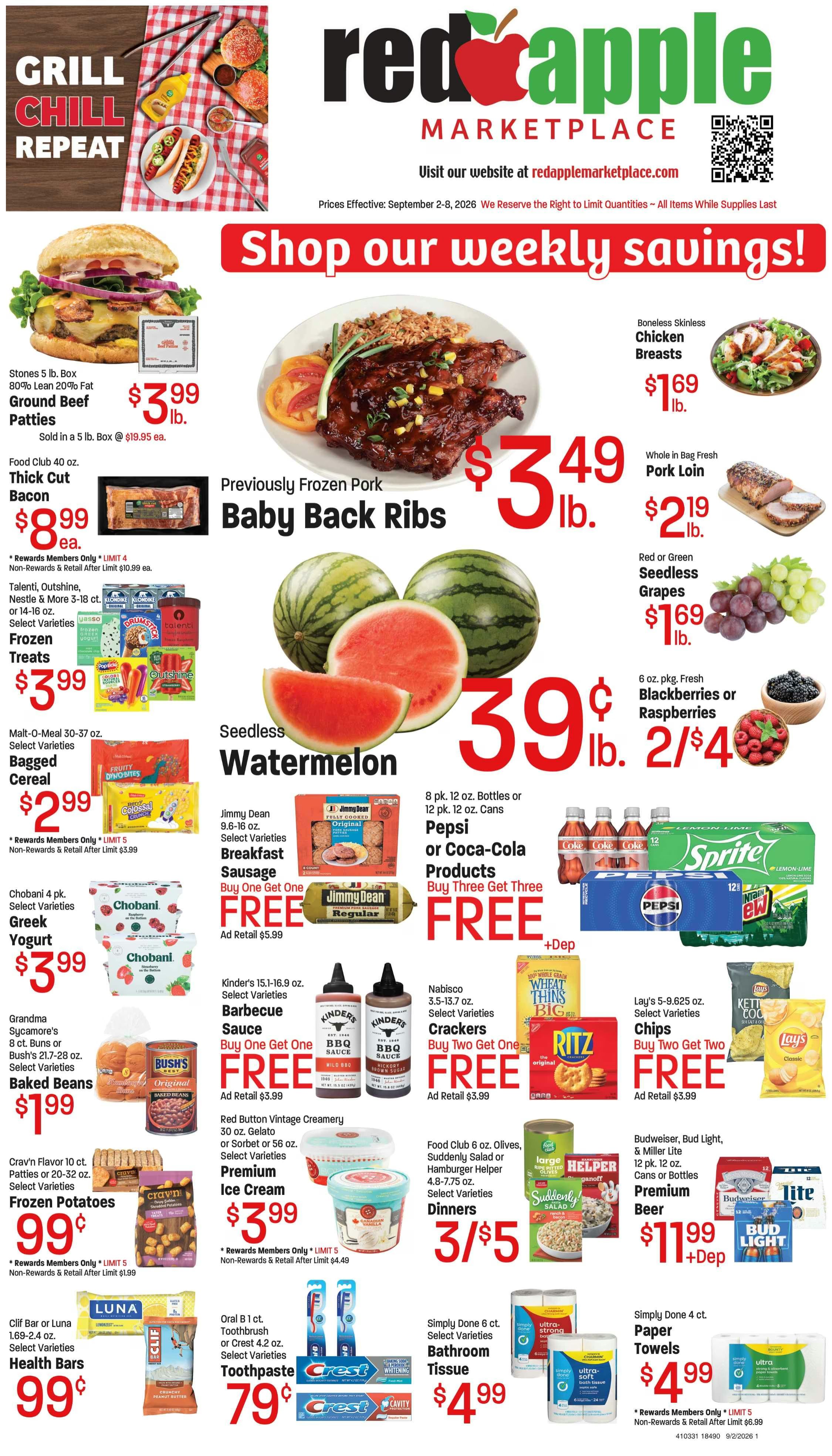 Red Apple Marketplace (555 SW 4th Ave, Ontario, OR) Weekly Ad September 1 - 8, 2026