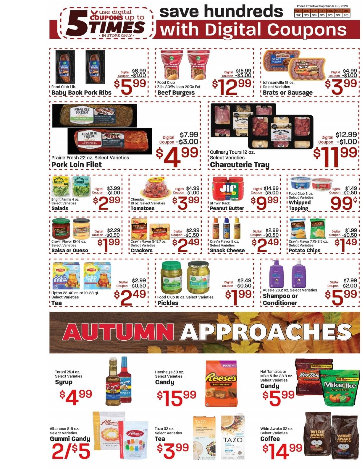 Bee's Marketplace Weekly Ad September 2 - 8, 2026